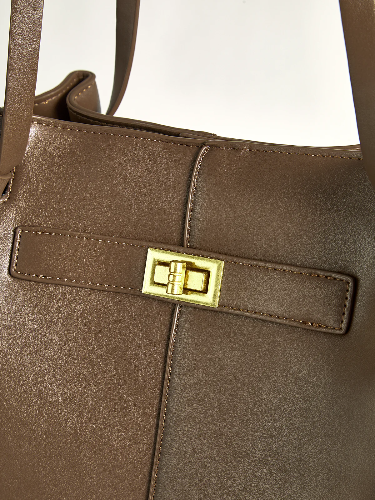 Oversized PU Leather Tote Bag - Wholesalesil