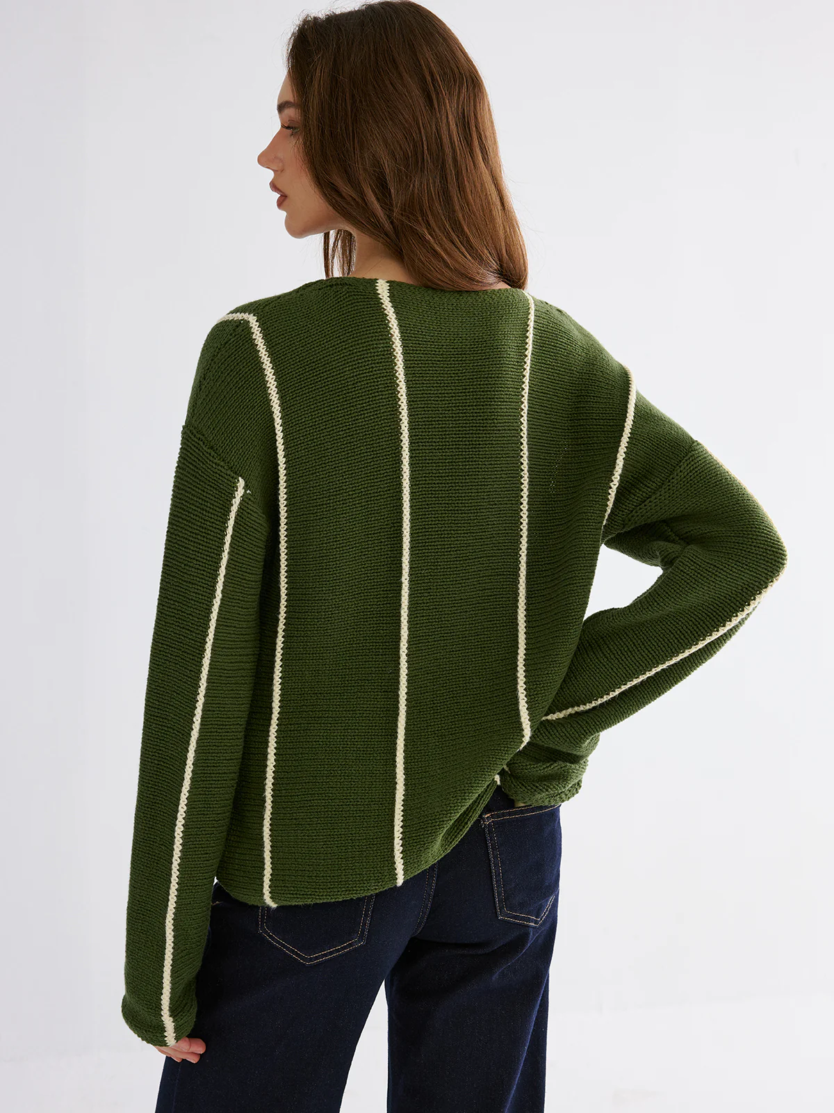 Contrast Striped Sweater - Wholesalesil