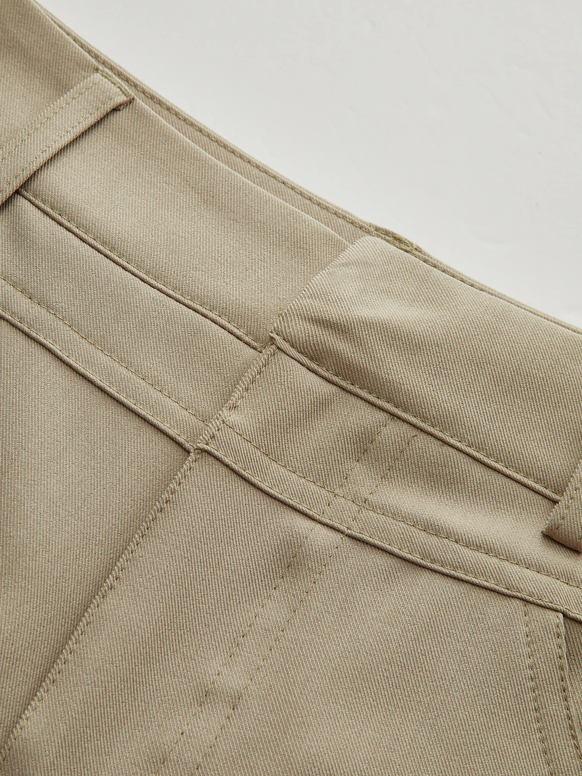 Mid-Waist Seam Detail Wide-Leg Pants - Wholesalesil