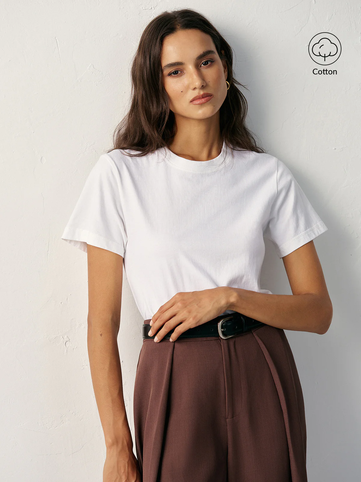 Cotton Crew Neck T-Shirt - Wholesalesil