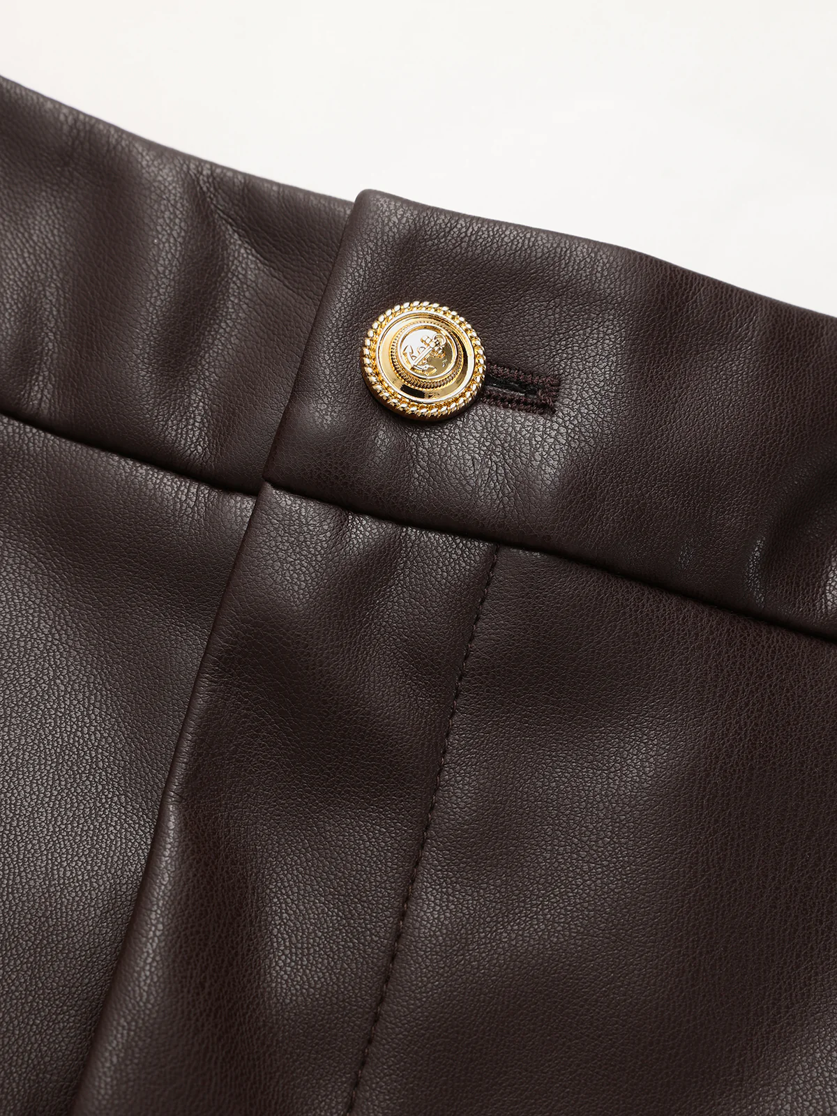 Faux Leather Wide-Leg Pants - Wholesalesil