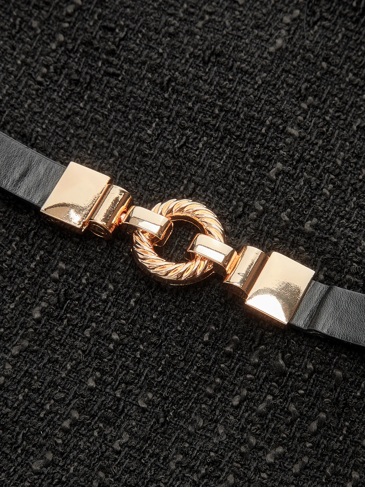 Tweed Sleeveless Pleated Mini Dress with Belt - Wholesalesil