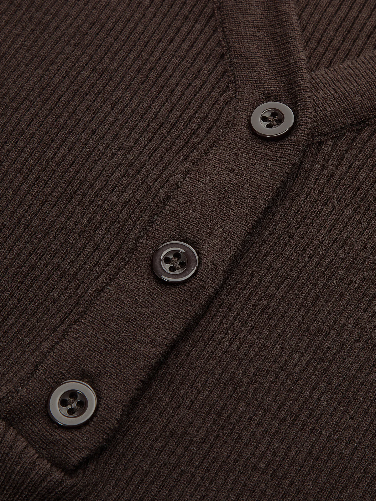 Flared Cuff Ribbed Knit Henley Top - Wholesalesil