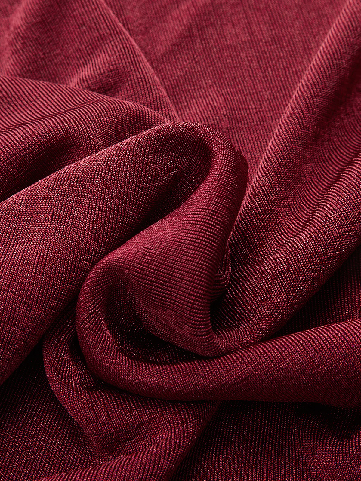 Draped Cowl Neck Long Sleeve T-Shirt - Wholesalesil