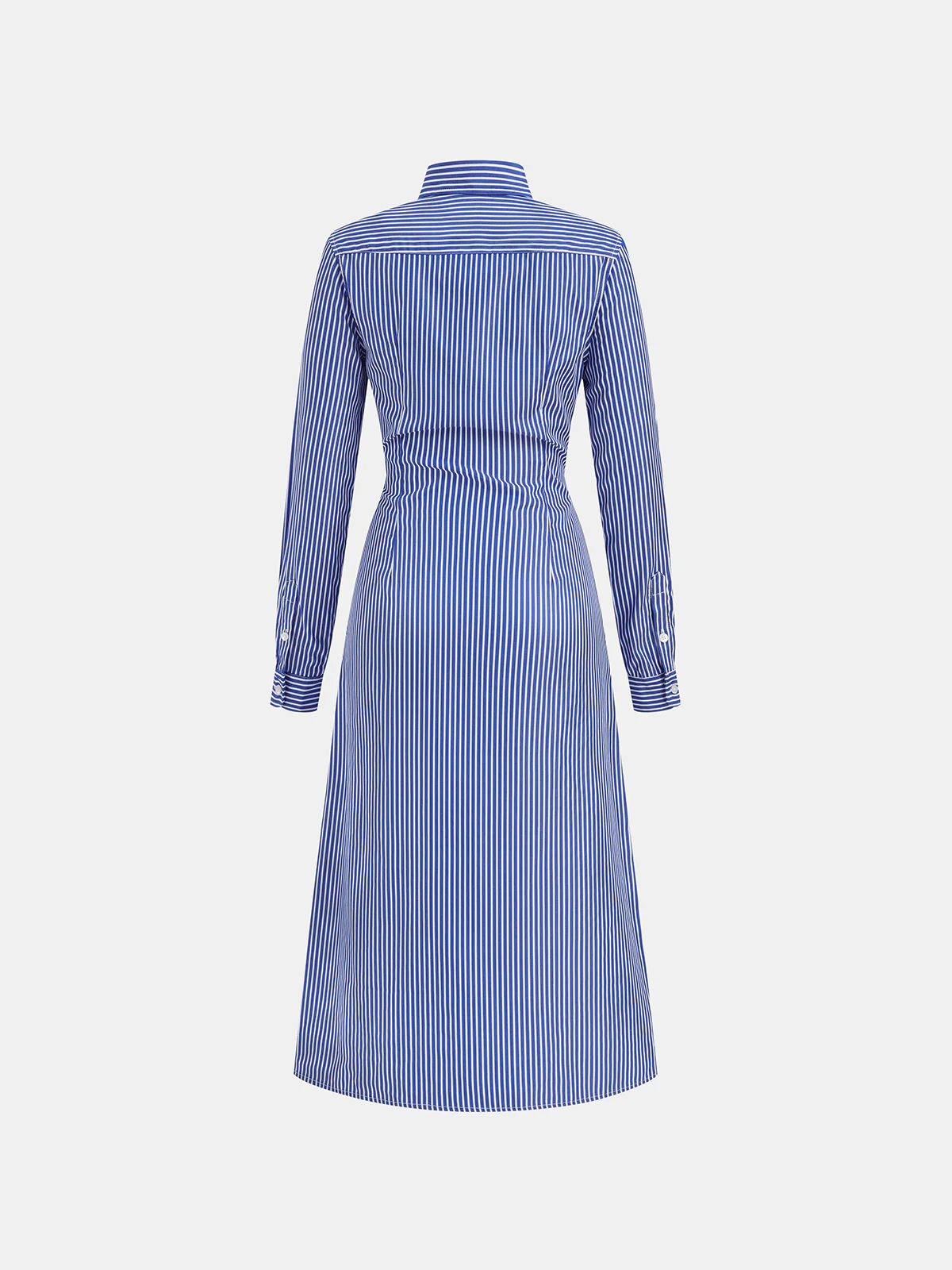 Striped Knot Shirt Dress - Wholesalesil