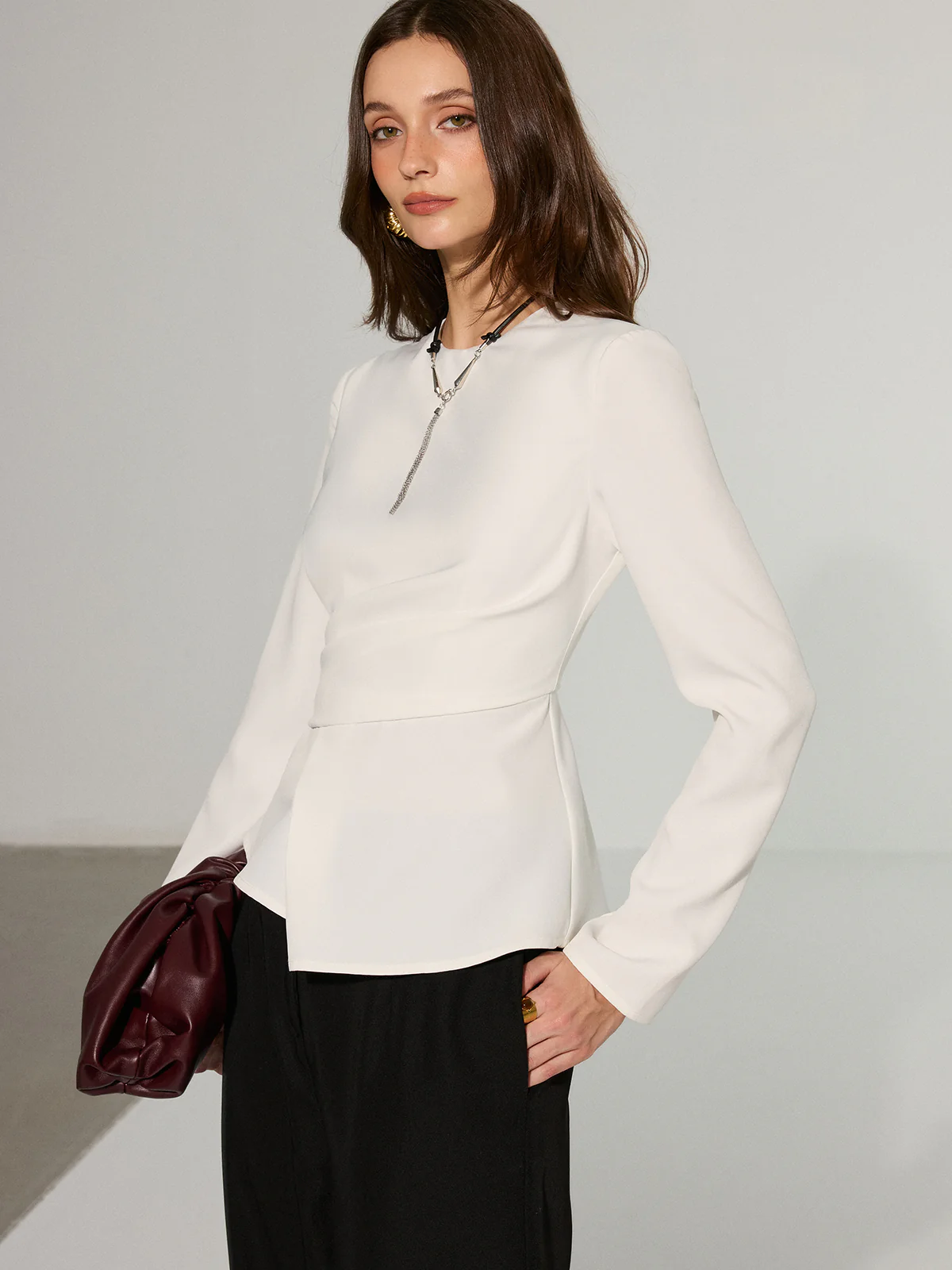 Asymmetric Peplum T-Shirt - Wholesalesil