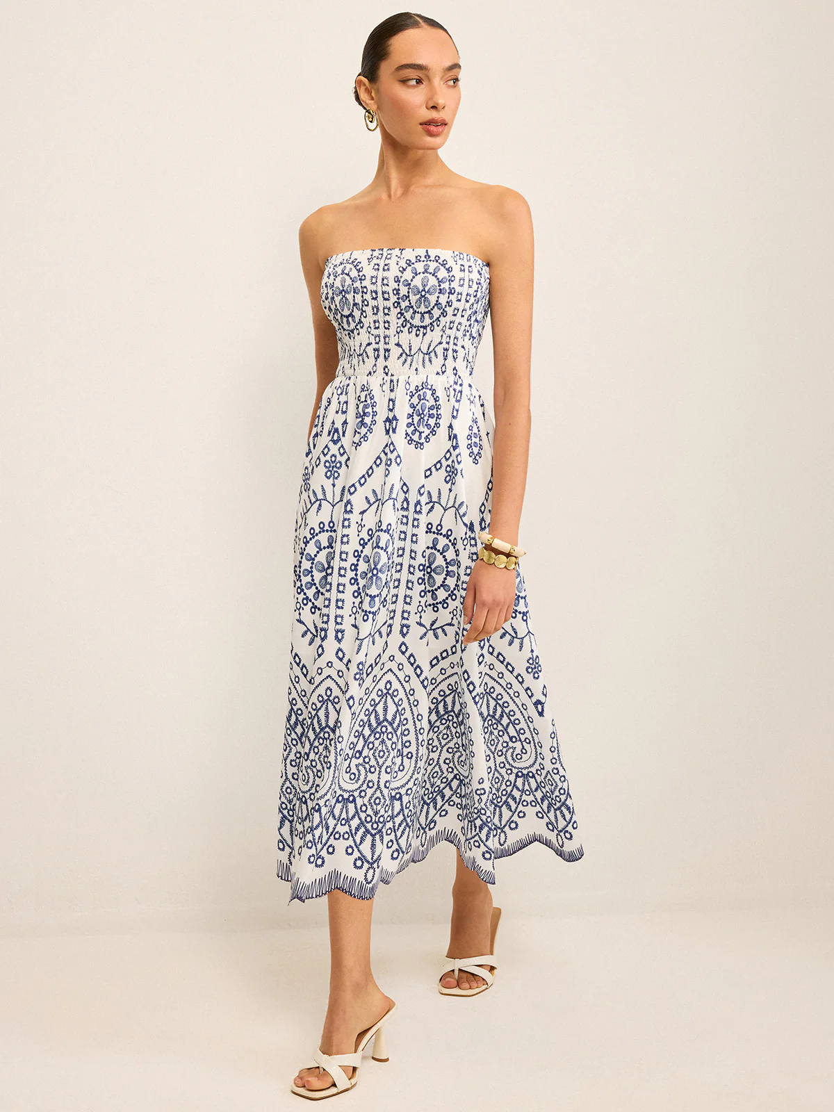 Strapless Boho Maxi Dress - Wholesalesil