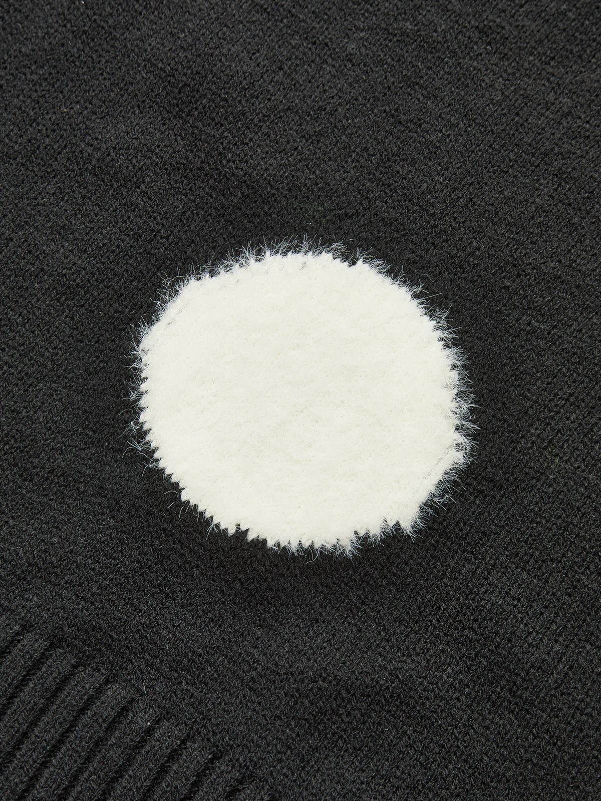 Large Polka Dot Mock Neck Sweater - Wholesalesil