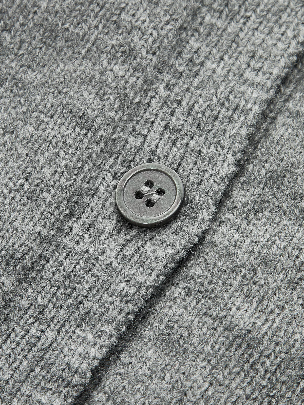 Lace Hem Collared Knit Cardigan - Wholesalesil