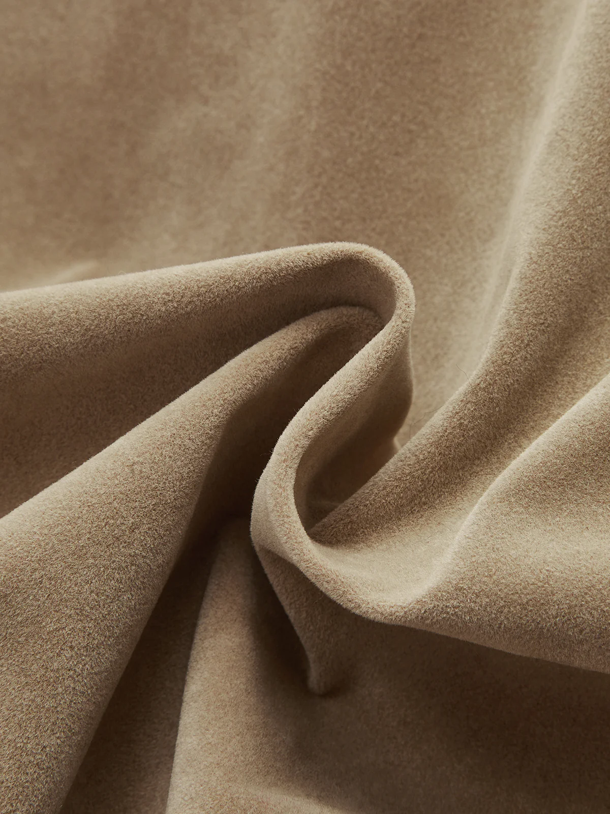 Oversized Suede Effect Utility Jacket - Wholesalesil