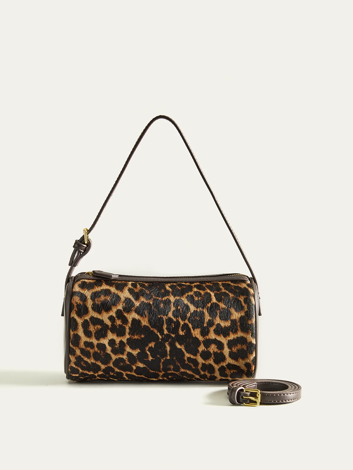 Leopard Print Barrel Bag - Wholesalesil