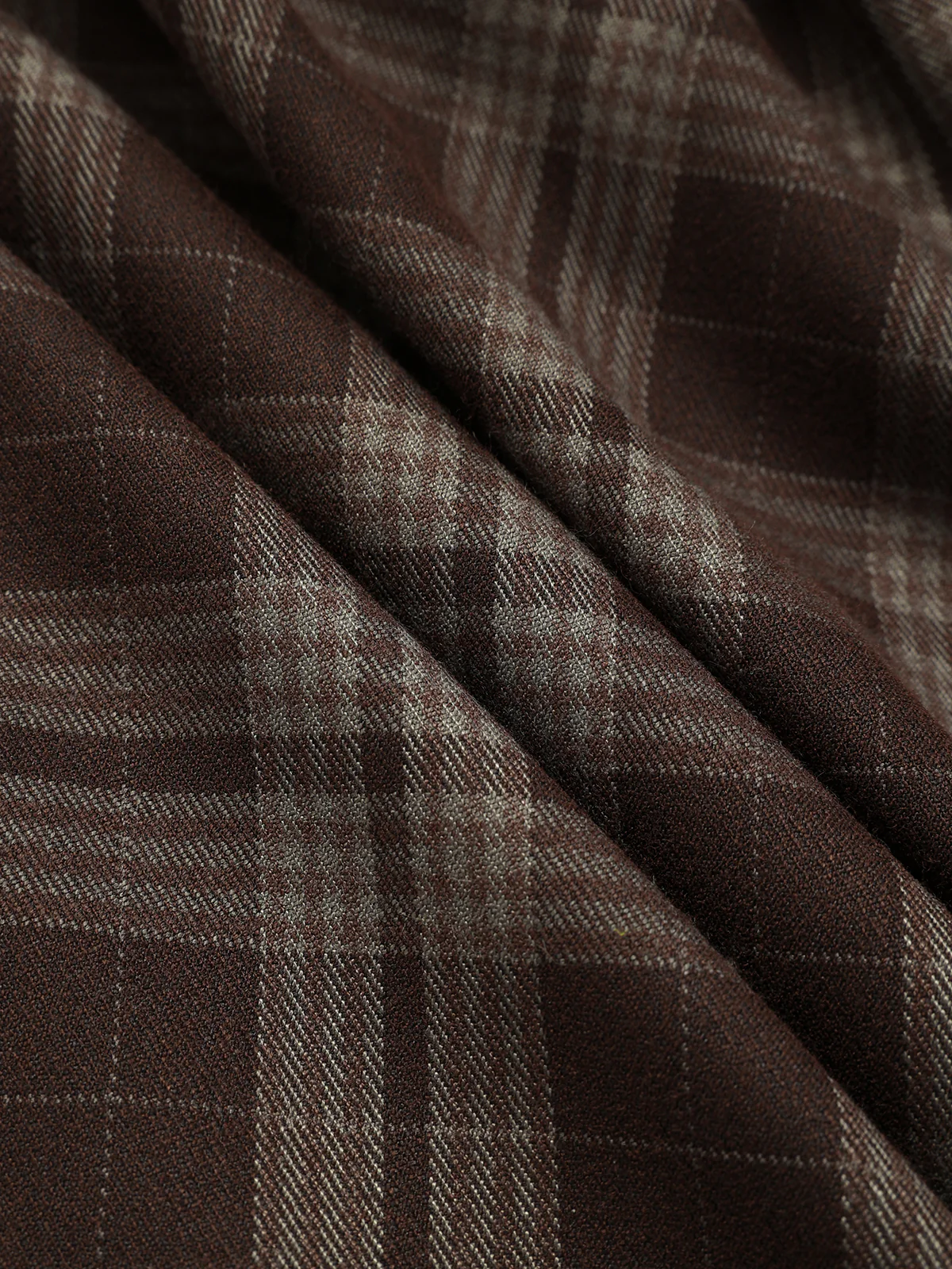 Plaid Wide-Leg Pants with Back Elastic Waist - Wholesalesil