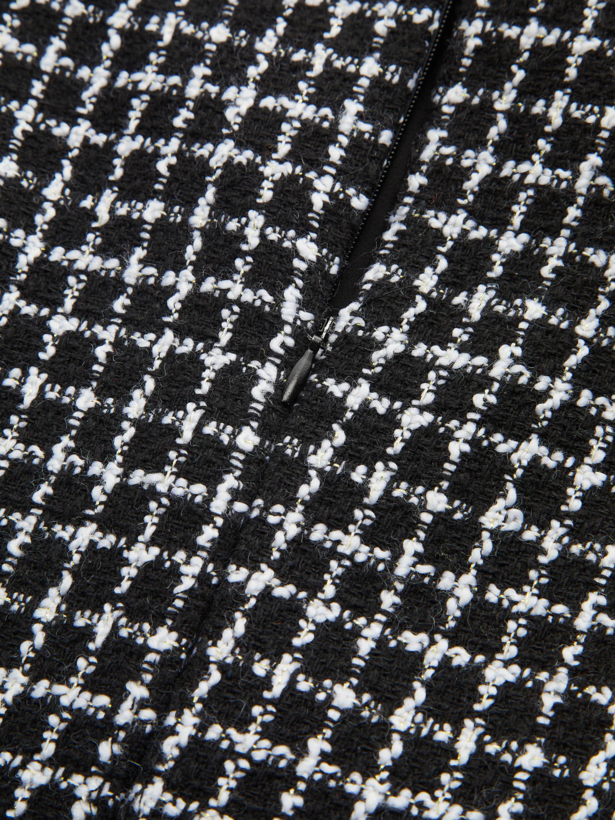 Plaid Metal Button A-Line Mini Dress - Wholesalesil