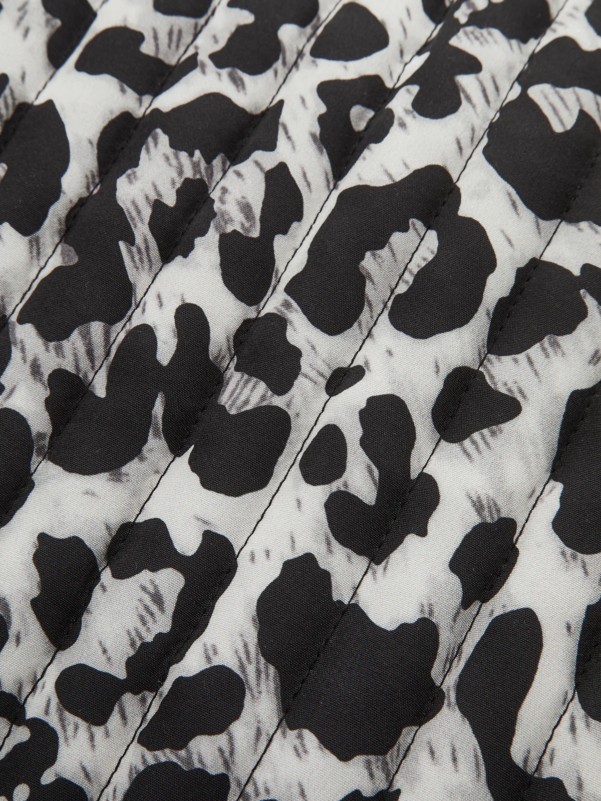 Bow Tie Leopard Print Quilted Vest - Wholesalesil