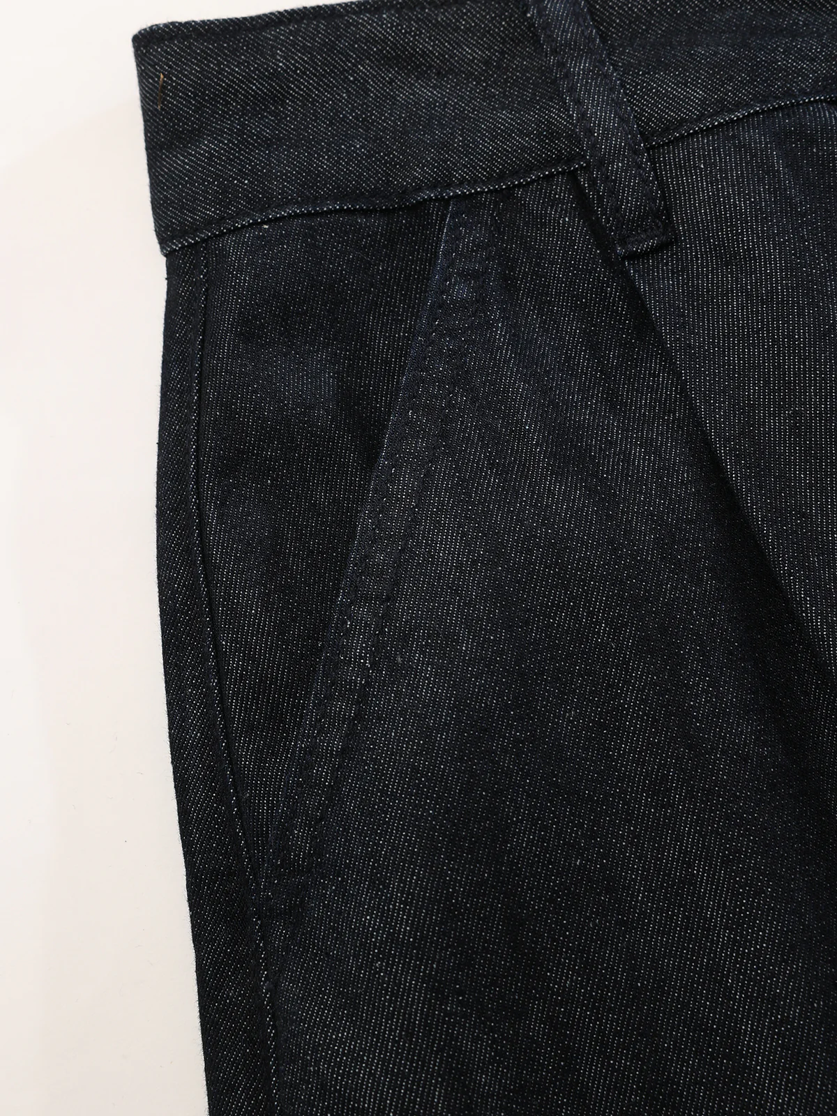 High-Waist Denim Extra Long Wide-Leg Pants - Wholesalesil