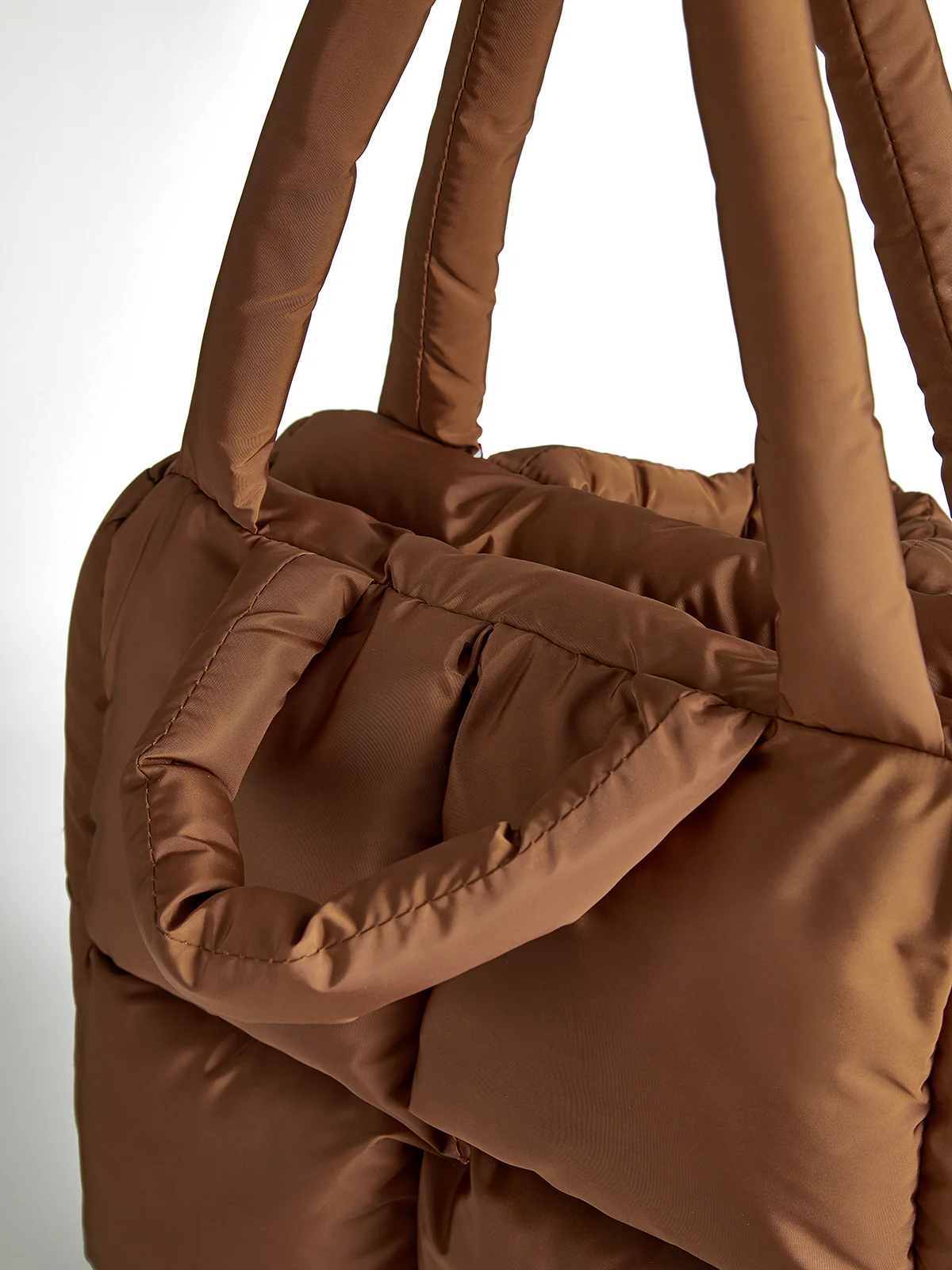 Puffer Zipper-Top Tote Bag - Wholesalesil