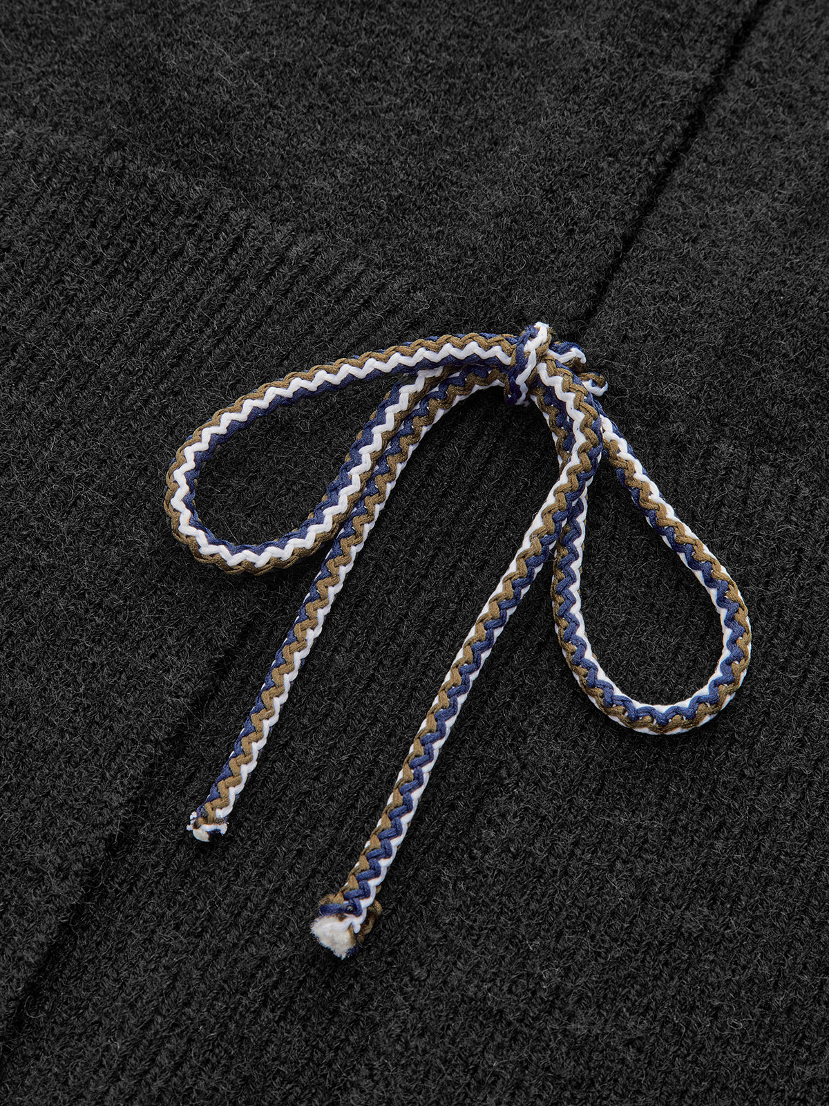 Bow Tie Balloon Sleeve Cardigan - Wholesalesil