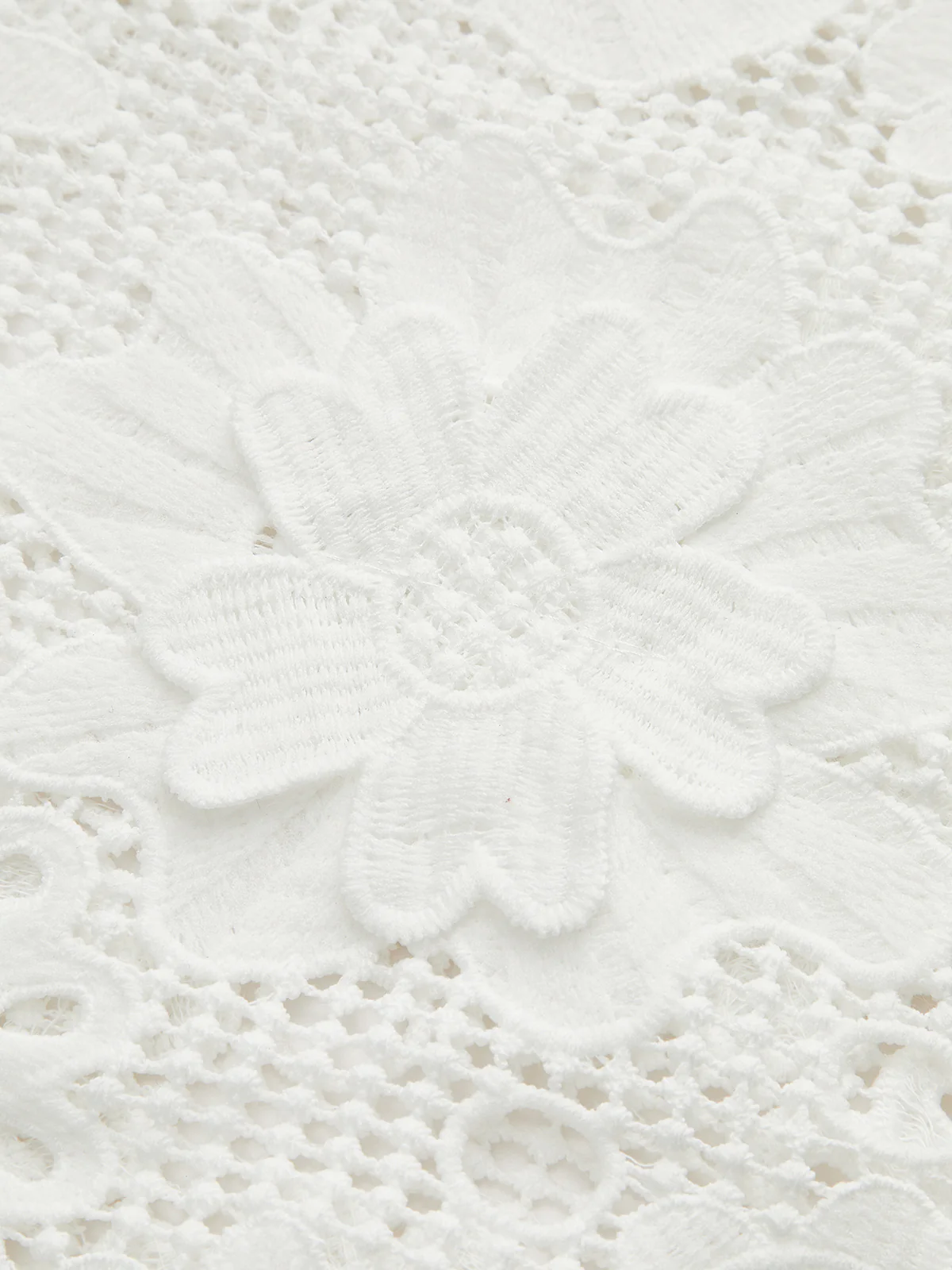 Semi Sheer 3D Flowers Mini Dress - Wholesalesil