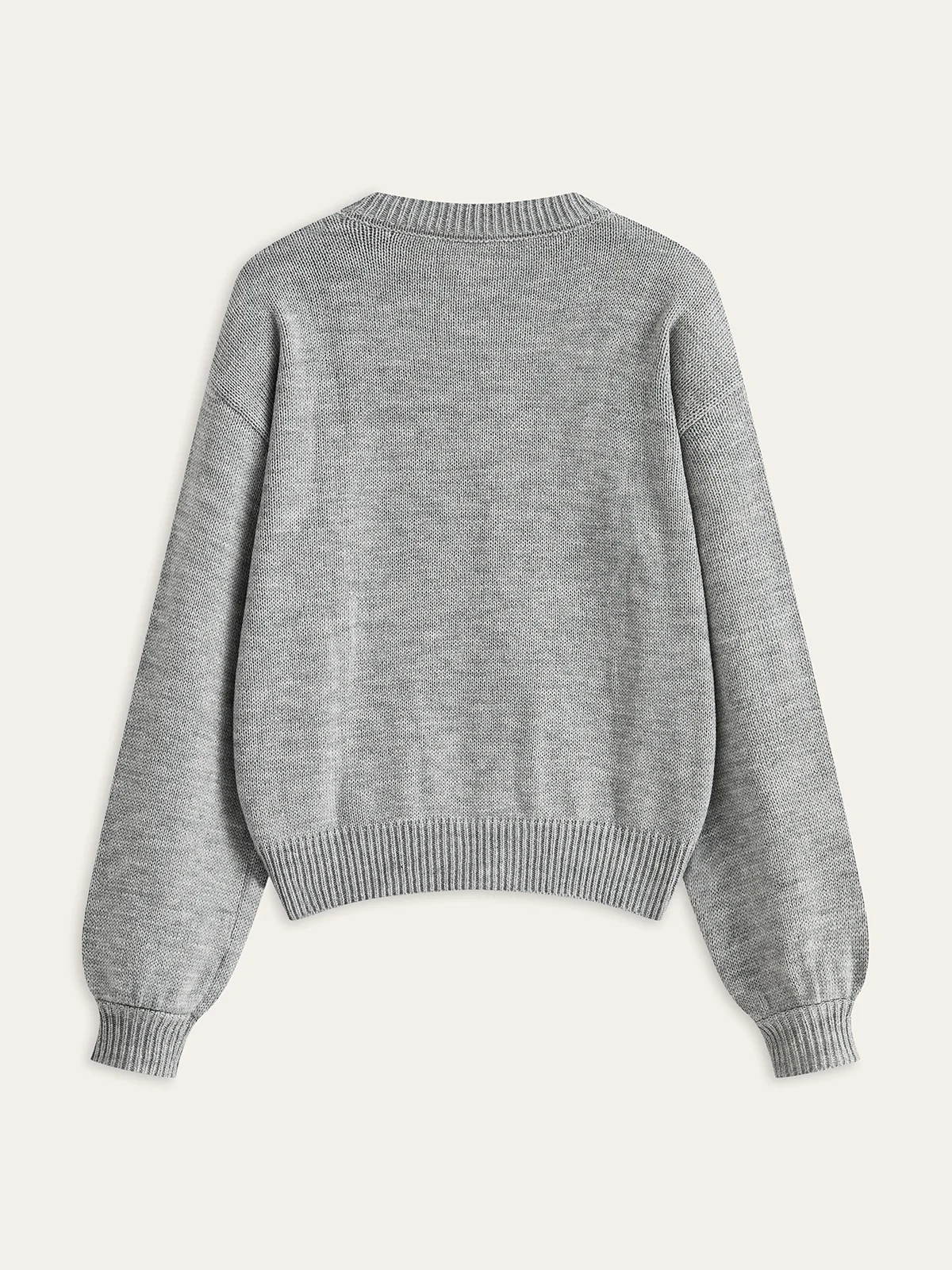 Flower Applique Sweater - Wholesalesil