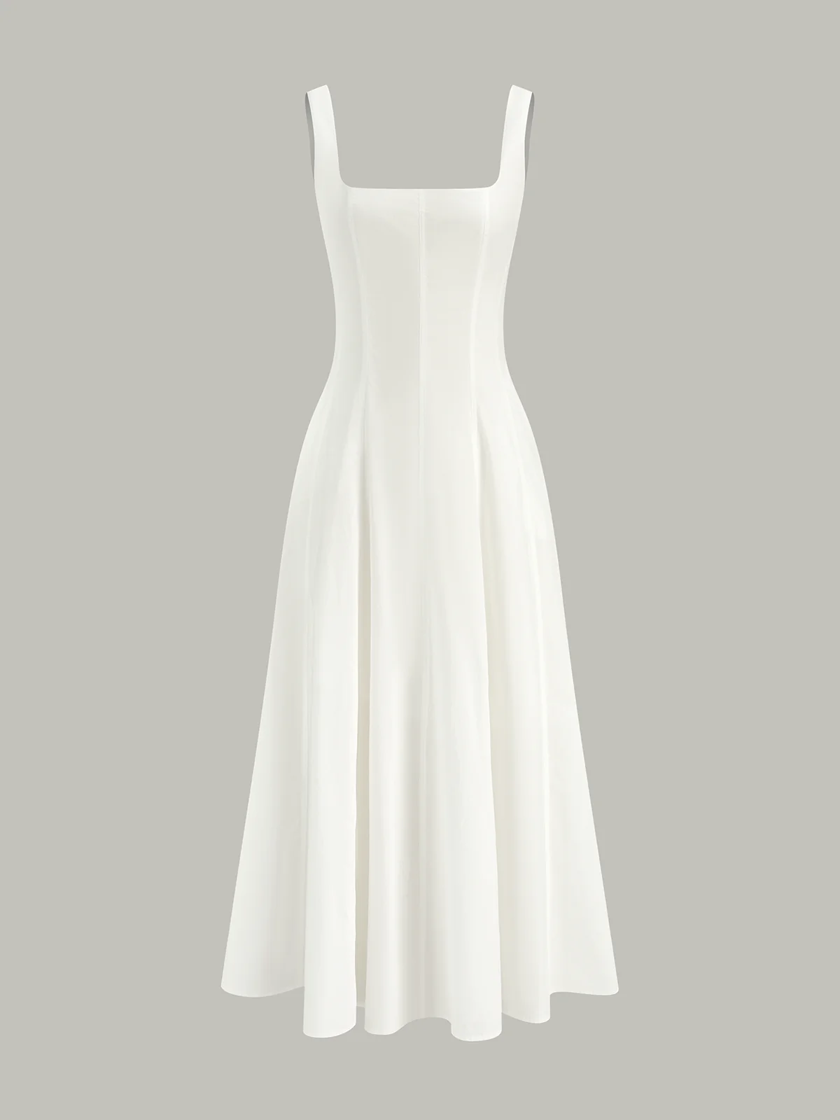 Cotton Maxi Dress with Lace-Up Back - Wholesalesil