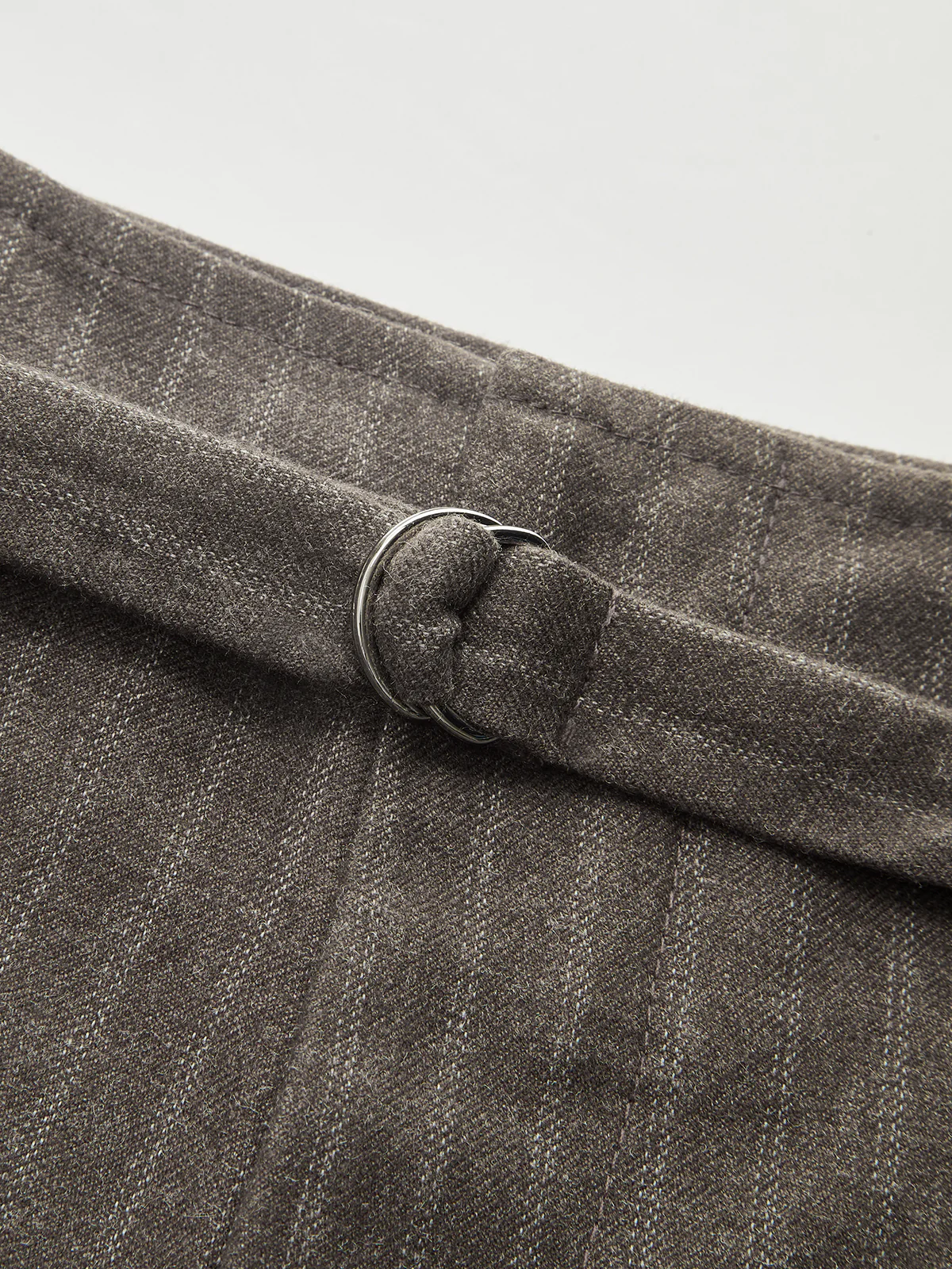 Belted Pinstripe Wide-Leg Pants - Wholesalesil