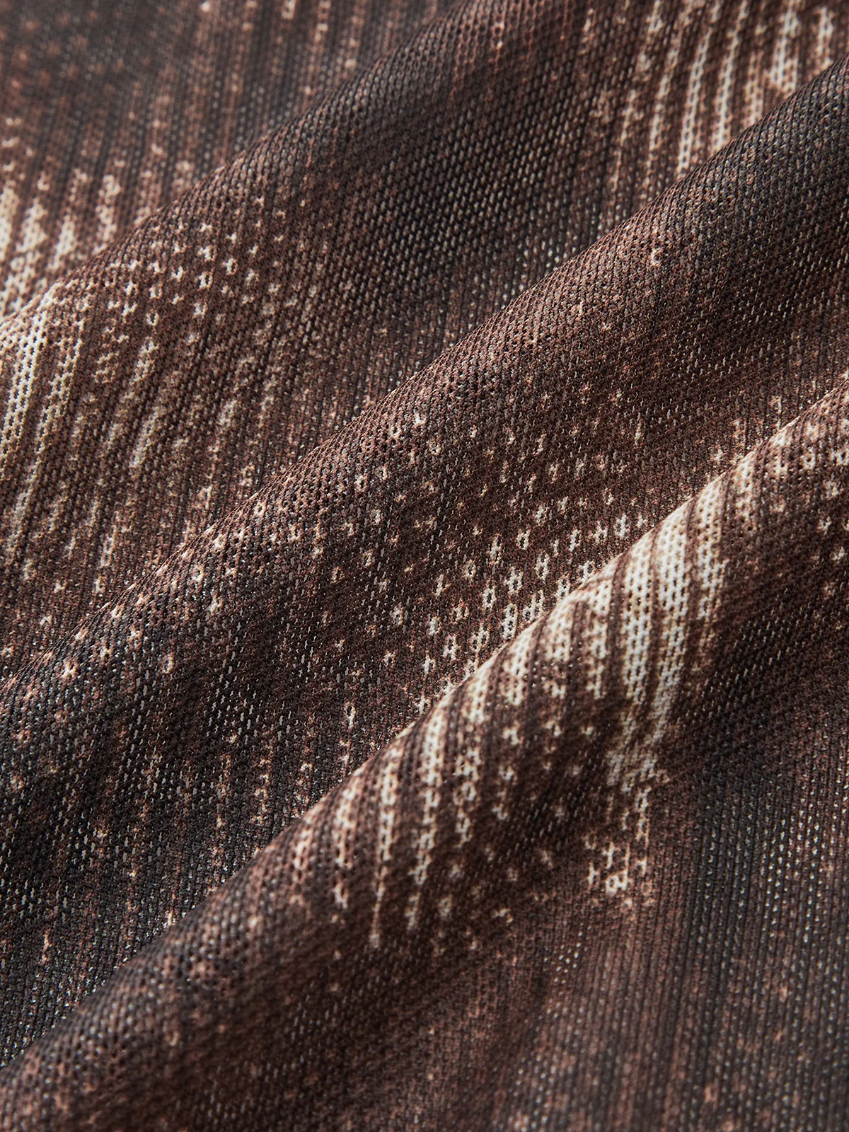 Tie-Dye Mock Neck Back Bow Detail Bodysuit - Wholesalesil