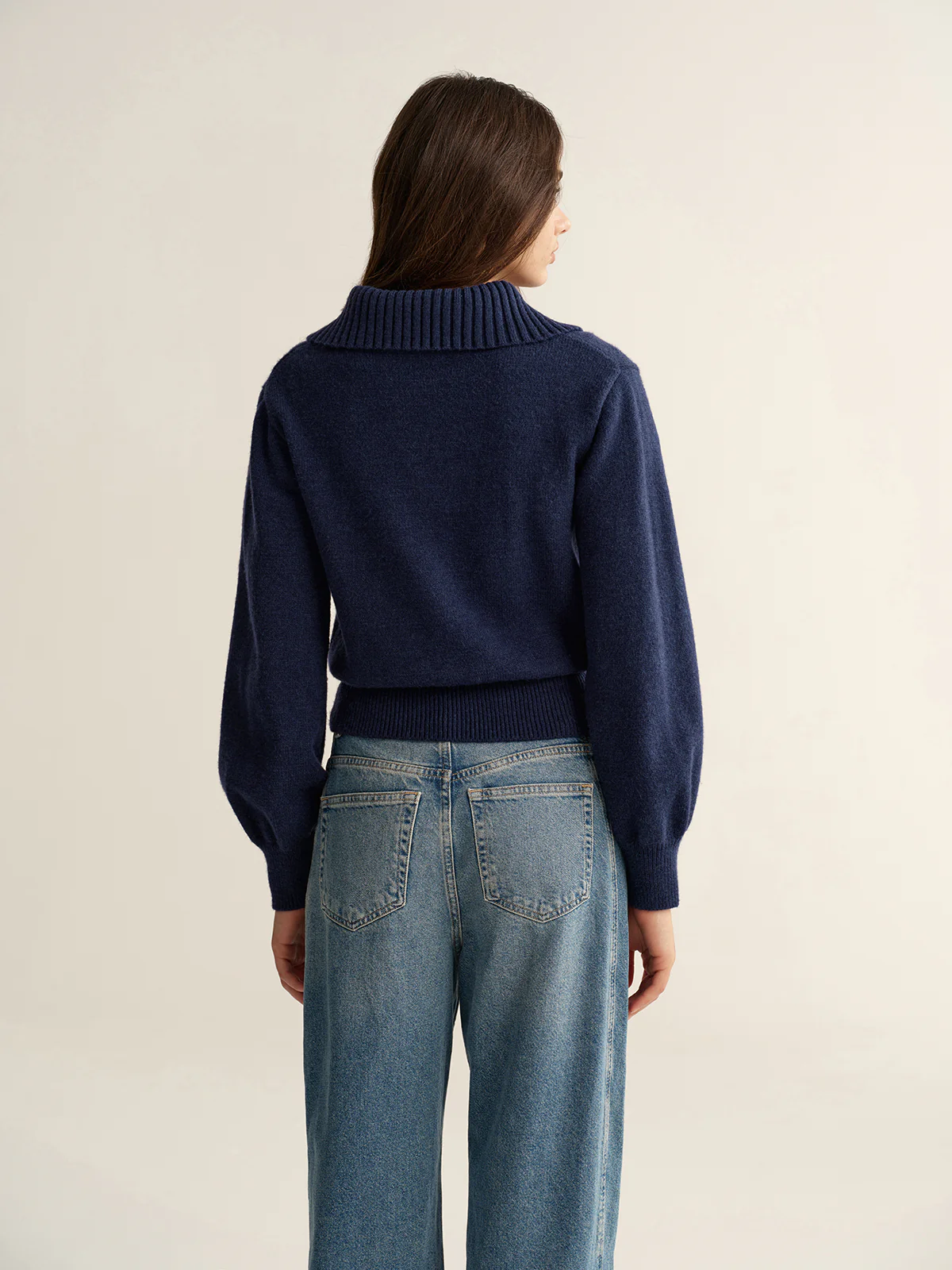 Metal Button Polo Sweater - Wholesalesil