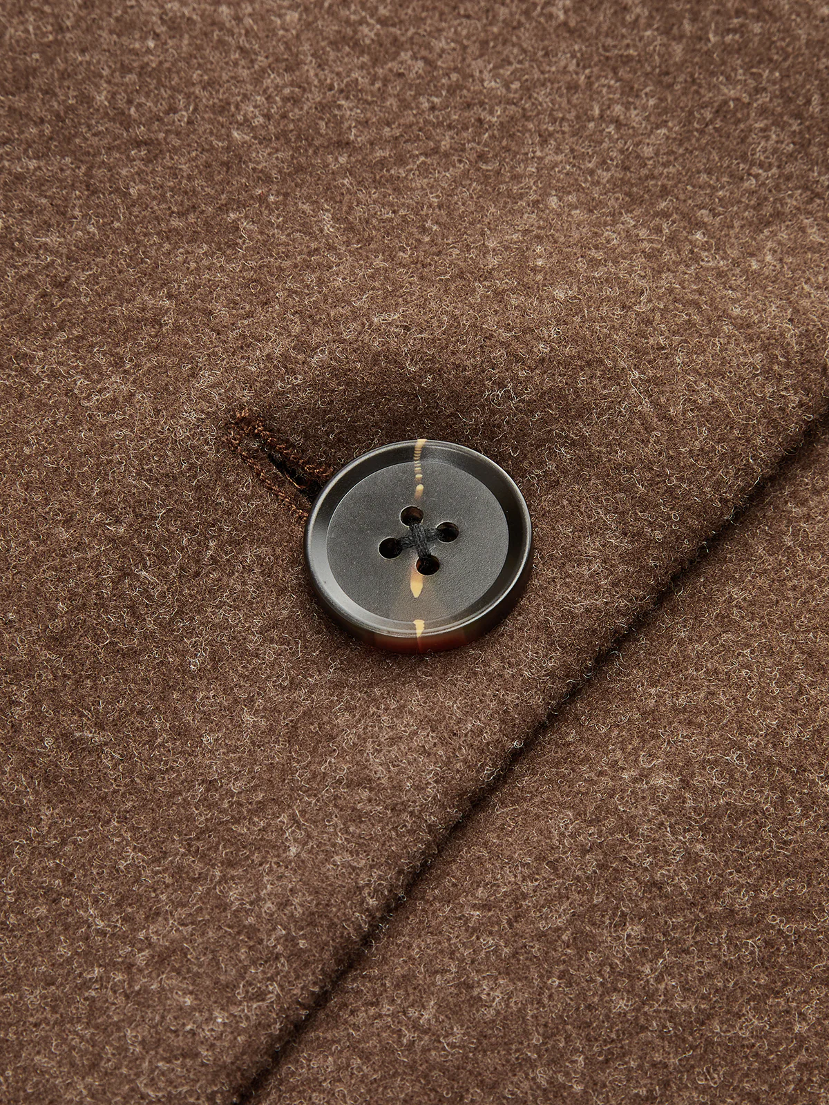 Asymmetric Button Tweed Jacket - Wholesalesil