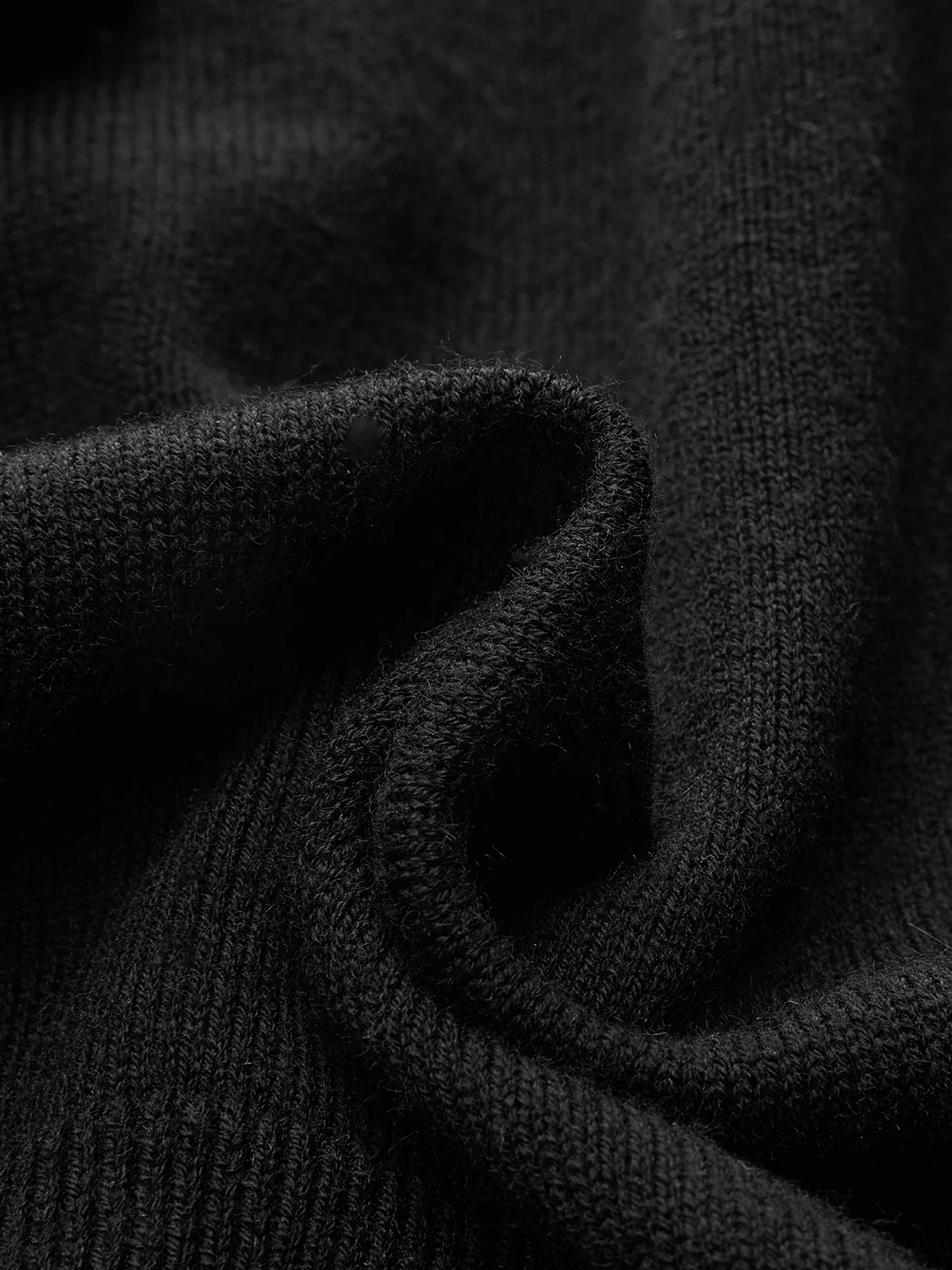 Wool Blend Buttoned Balloon Sleeve Cardigan - Wholesalesil