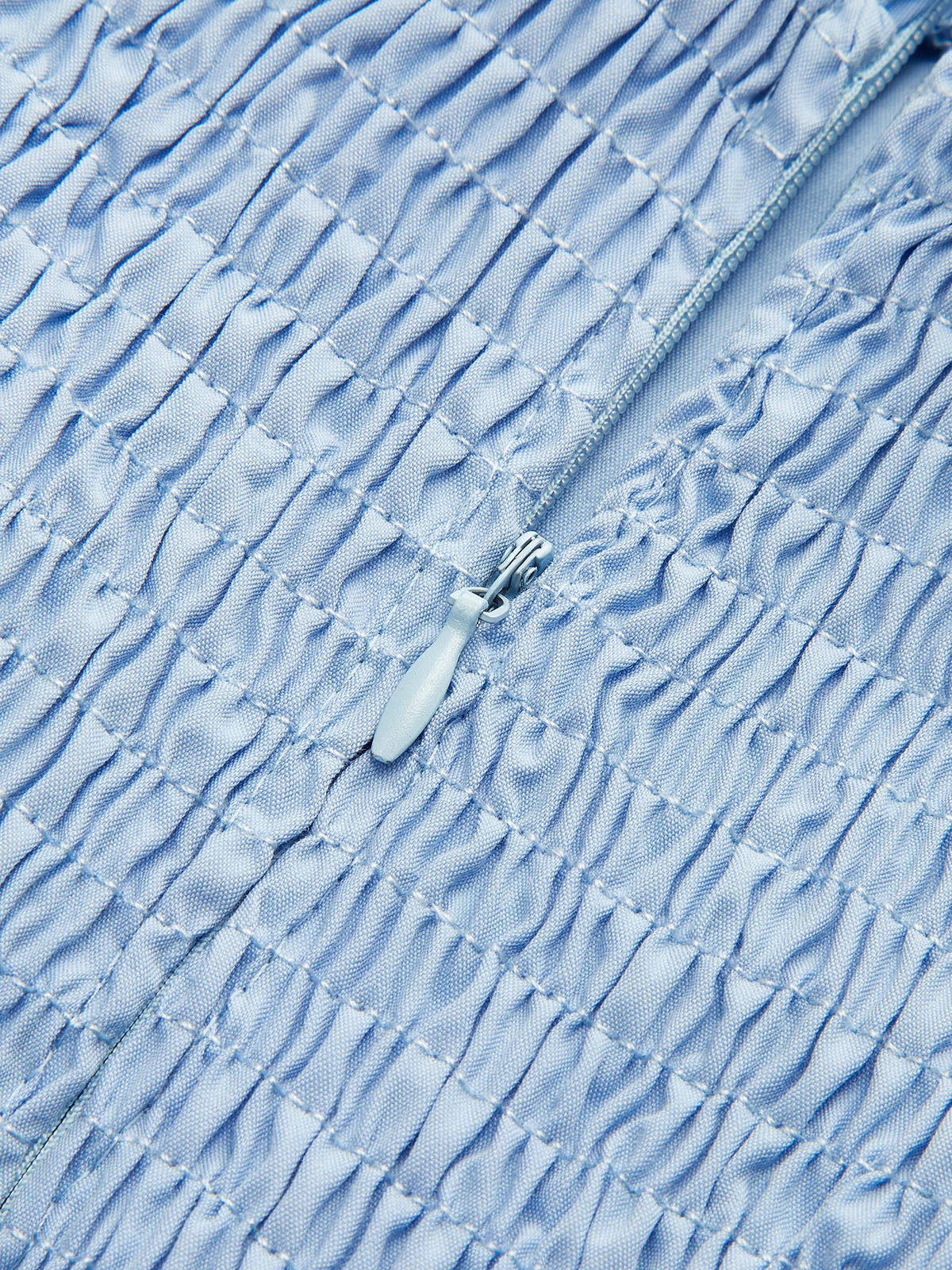 Knotted Gathered Long Sleeve Dress - Wholesalesil