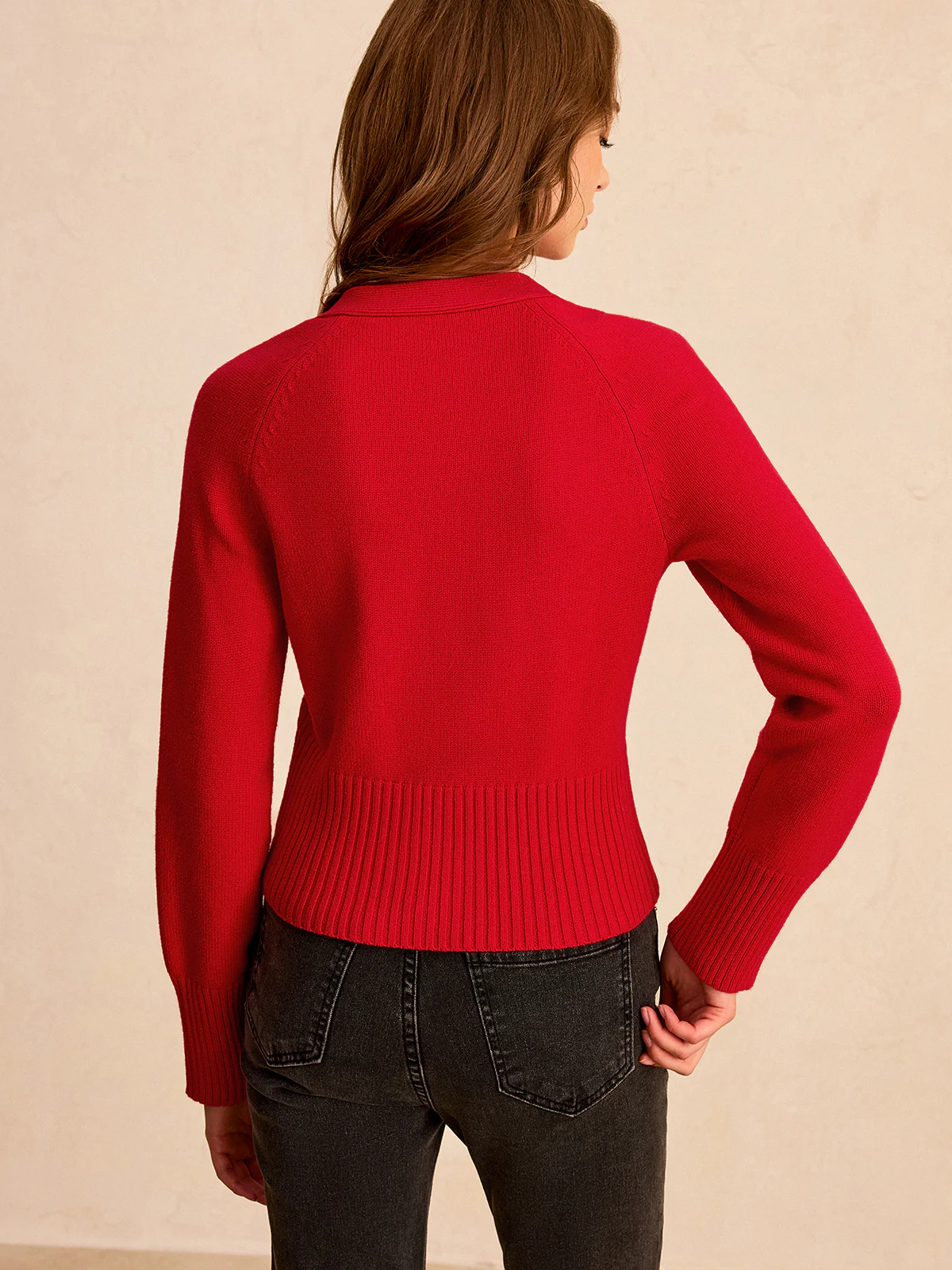 V-Neck Button-Front Knit Cardigan - Wholesalesil