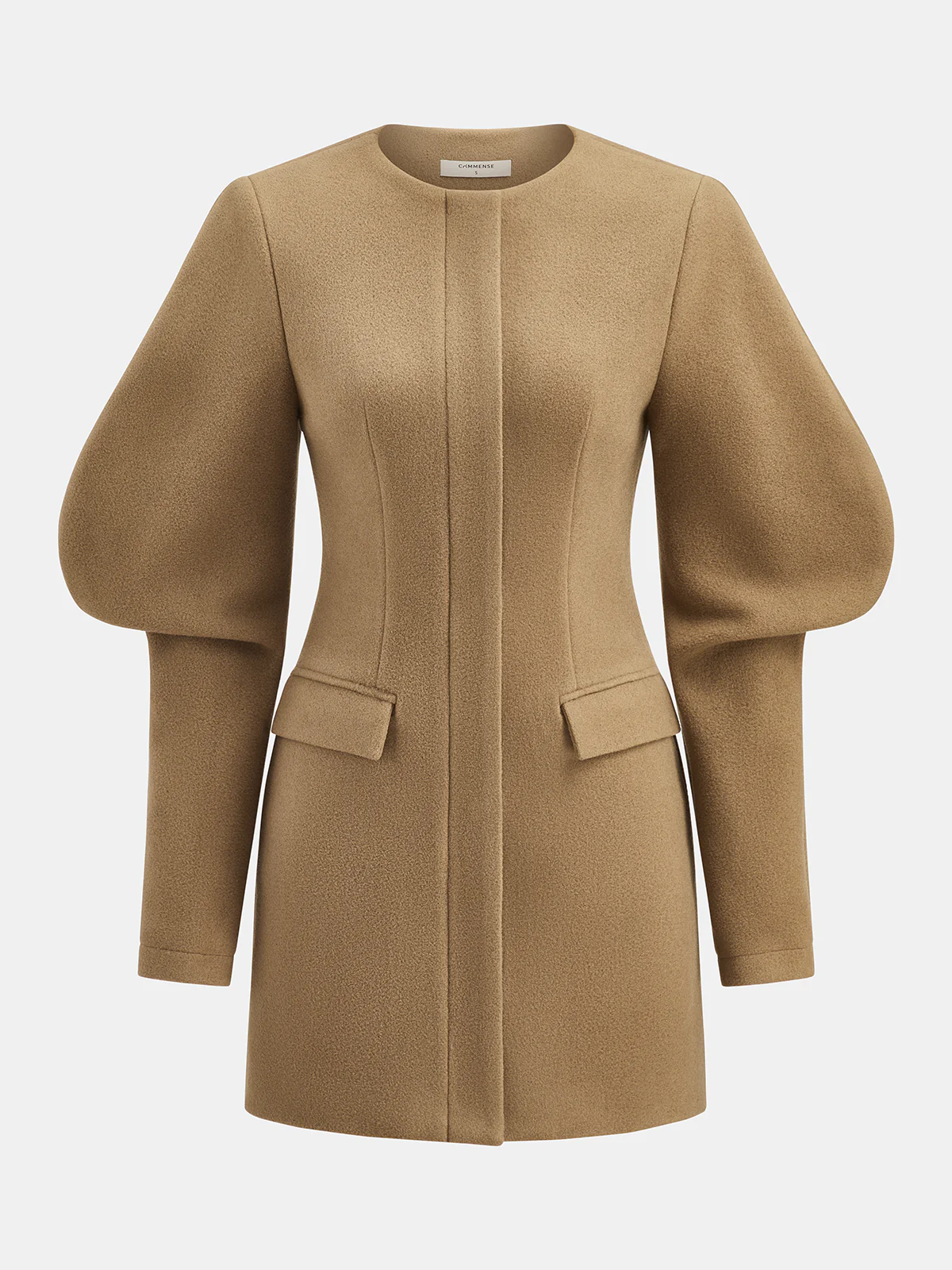 Puff Sleeve Tailored Cotton-Blend Mini Dress - Wholesalesil