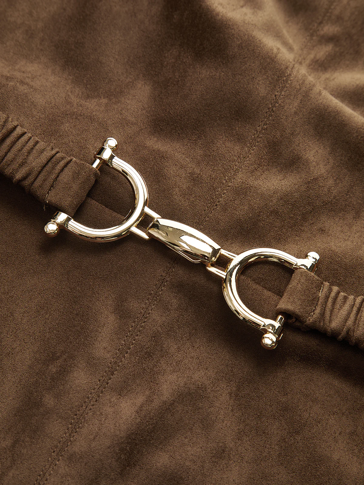 Belted Suede Effect Sleeveless Midi Dress - Wholesalesil