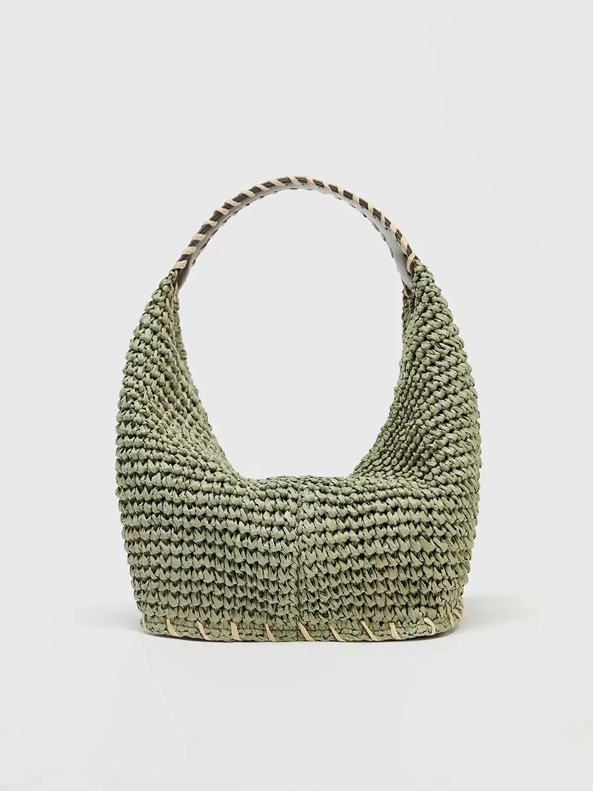Woven Straw Hobo Bag - Wholesalesil