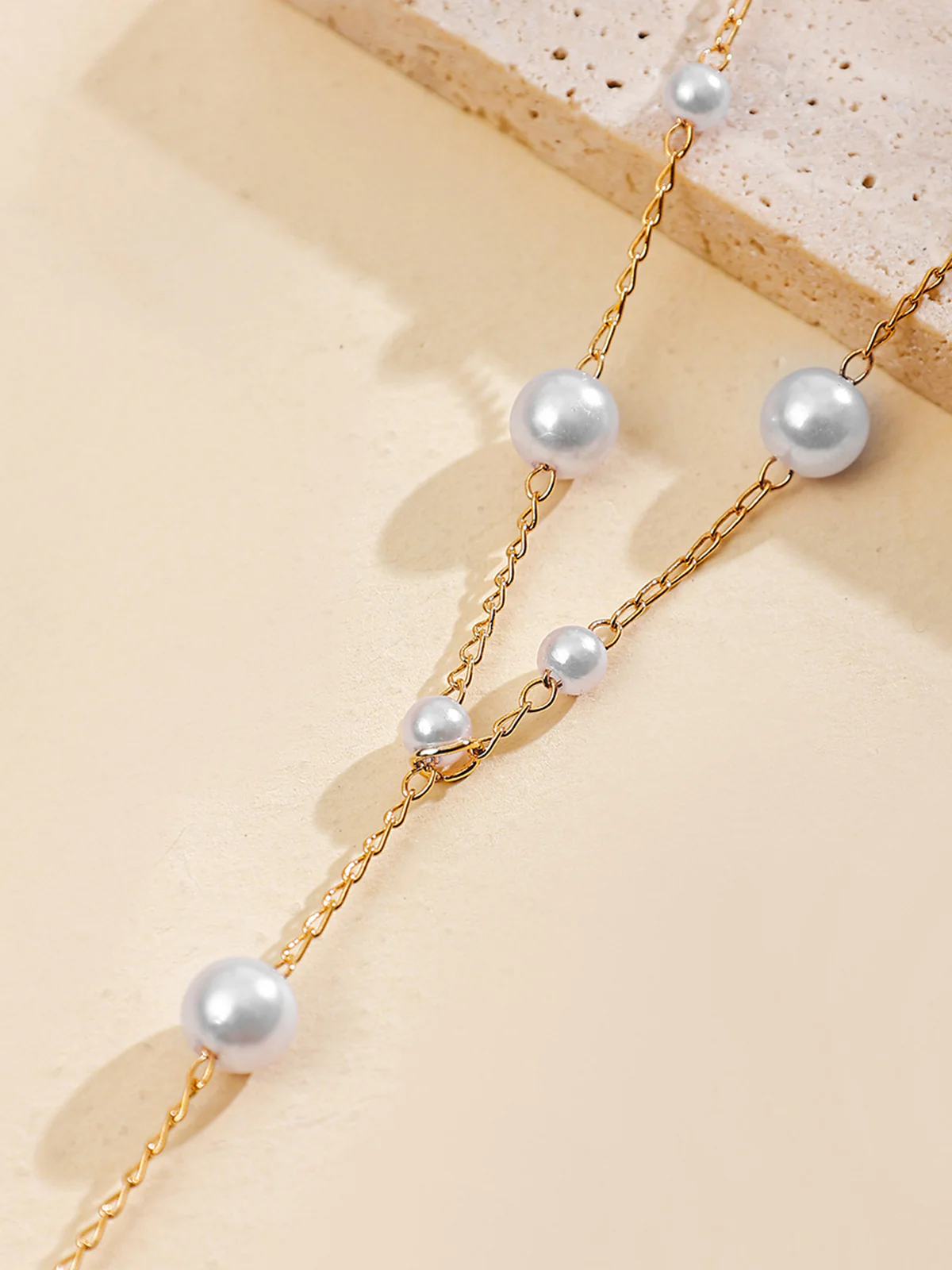 Pearl Drop Y-Necklace - Wholesalesil