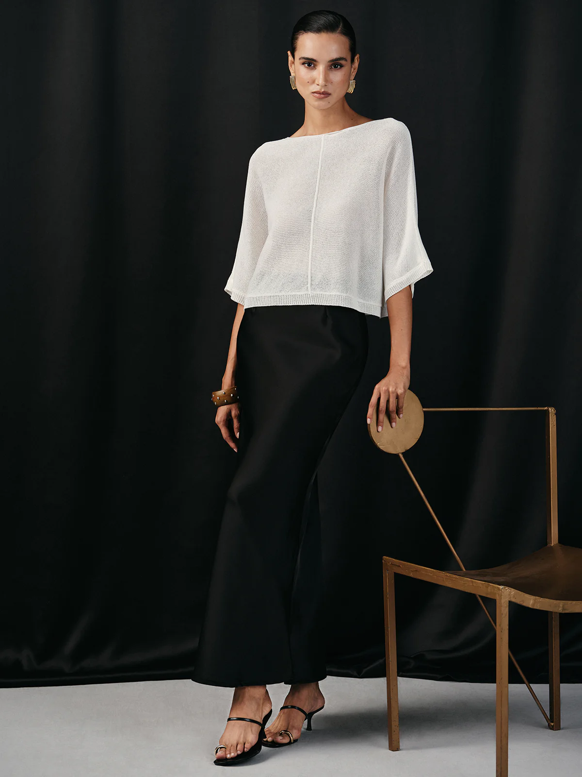 Semi-Sheer Batwing Sweater - Wholesalesil