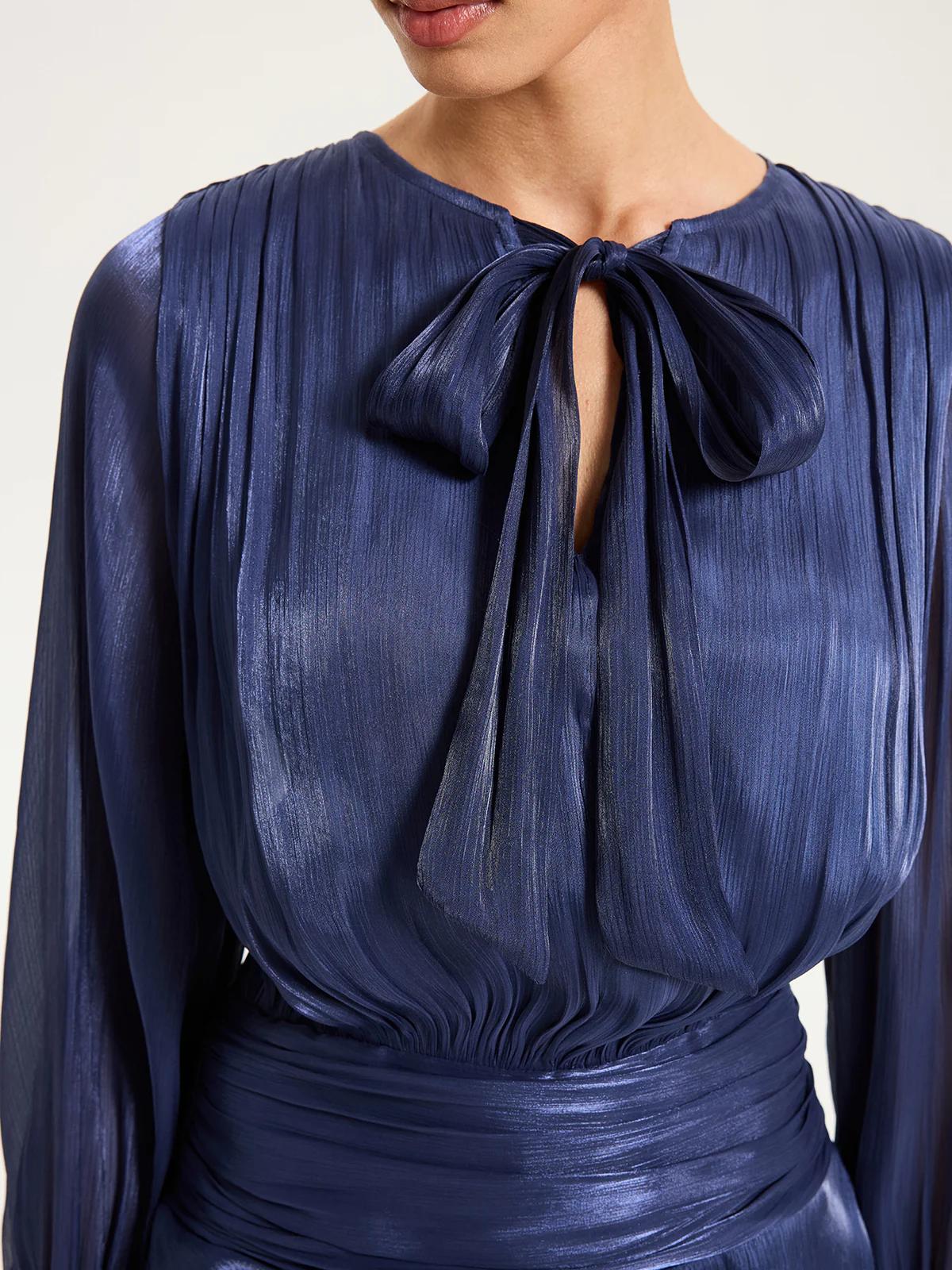 Ruched Waist Ruffle Mini Dress - Wholesalesil