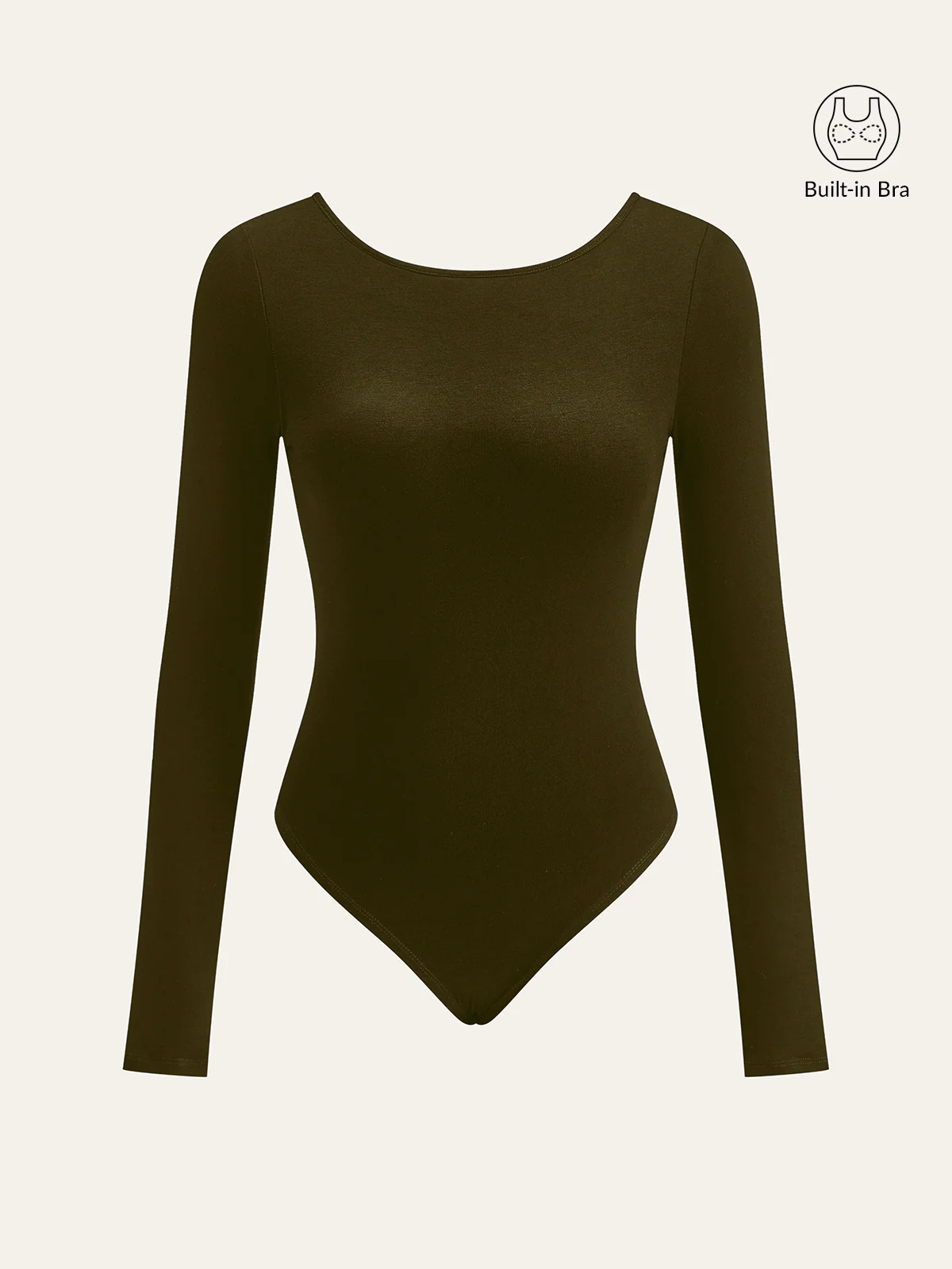 Bra-Free Long Sleeve Backless Bodysuit - Wholesalesil