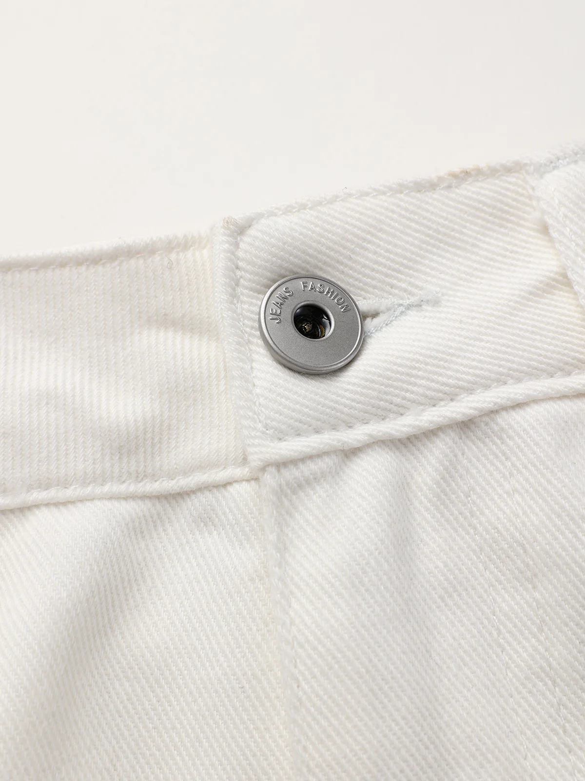 Denim Mid-Waist Wide-Leg Pants - Wholesalesil