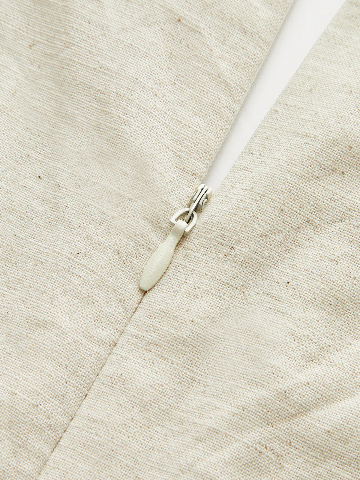 Cotton & Linen Ruched Button Detail Mini Dress - Wholesalesil