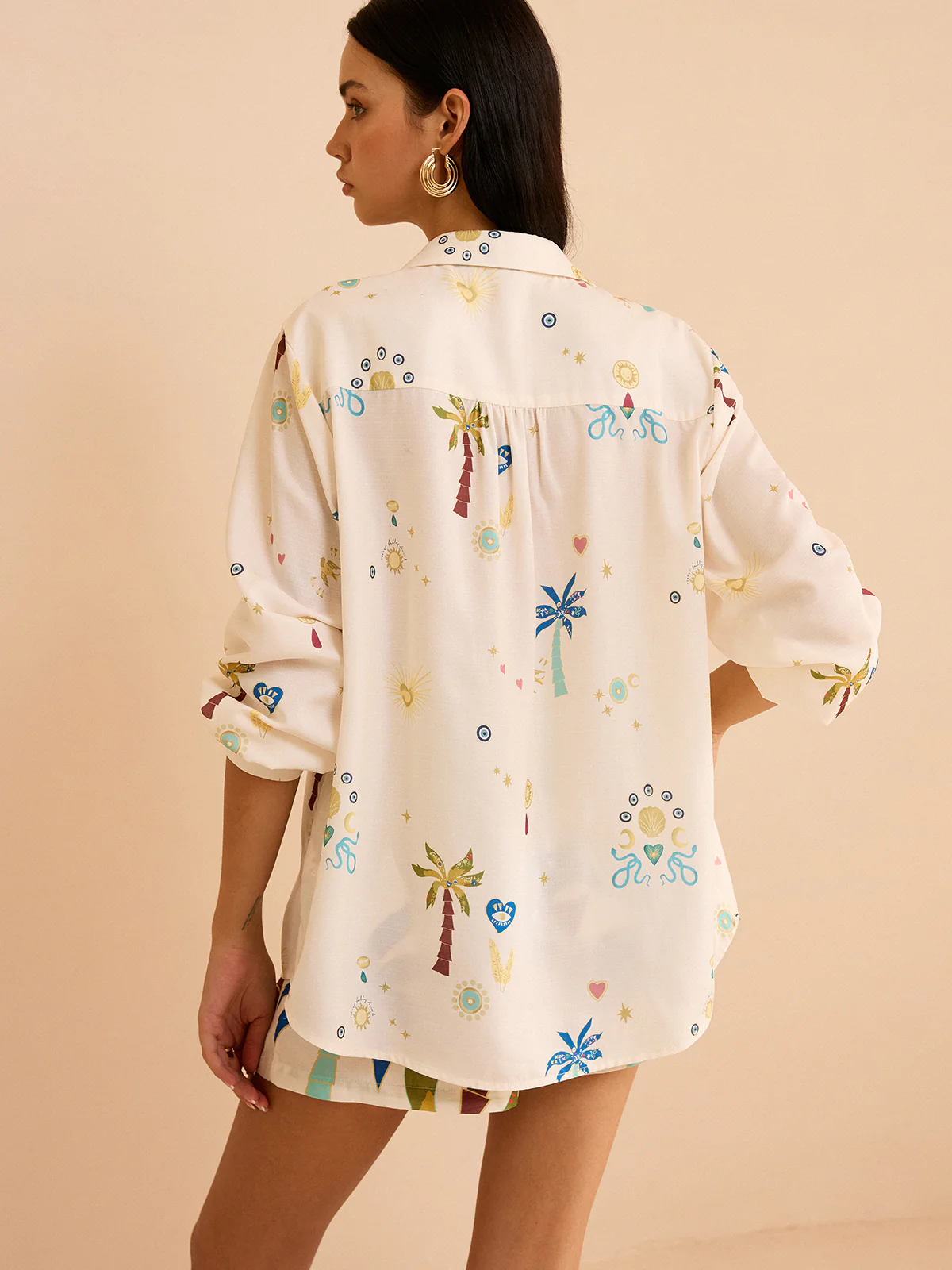 Tropical Print Shorts Set - Wholesalesil