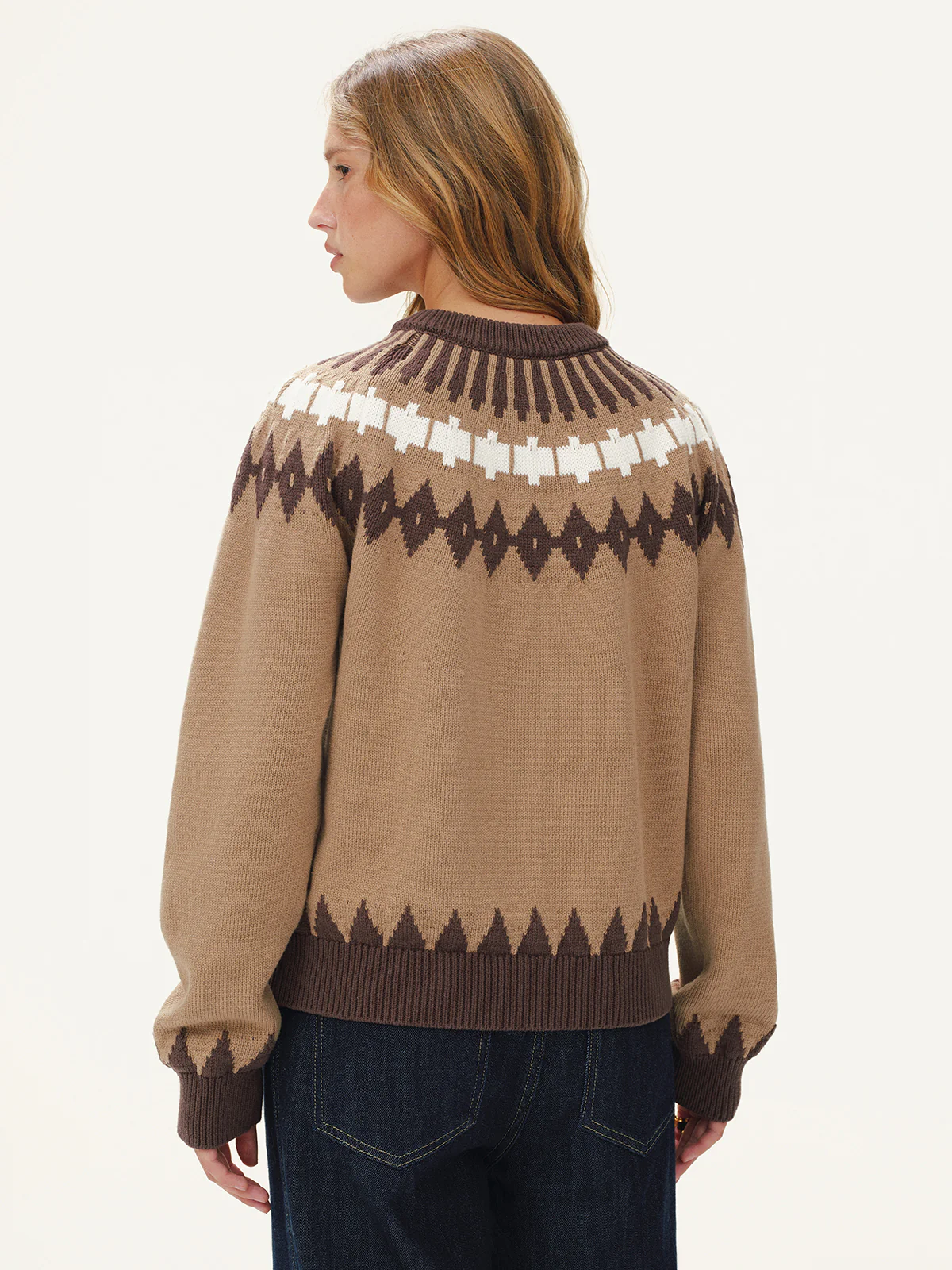 Fair Isle Knitted Sweater - Wholesalesil