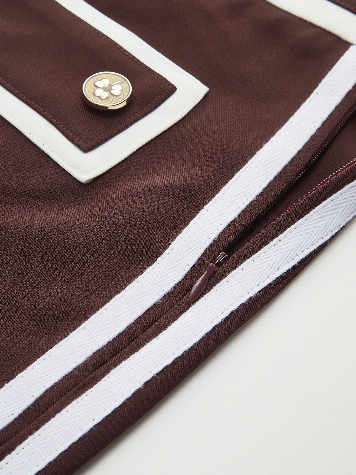 Casual Contrast Trim Flare Pants - Wholesalesil