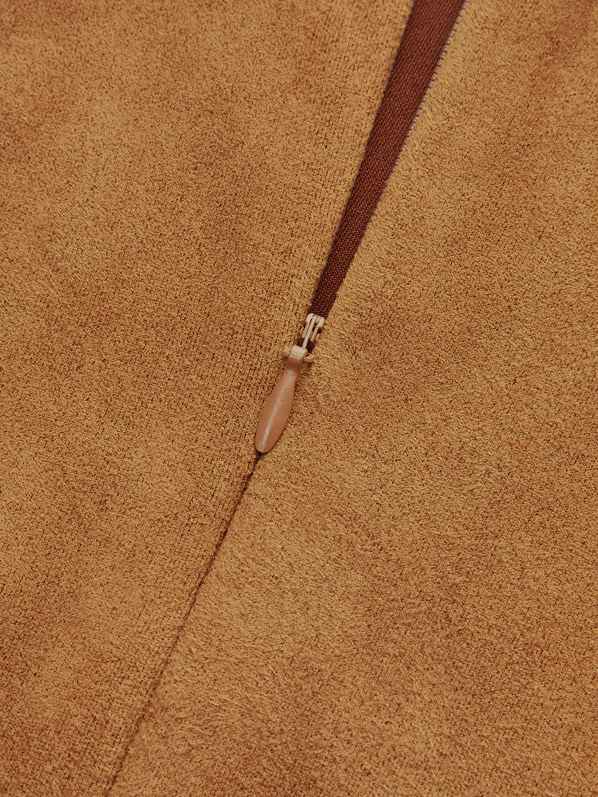 Asymmetrical Ruched Long Sleeve Suede Effect Mini Dress - Wholesalesil