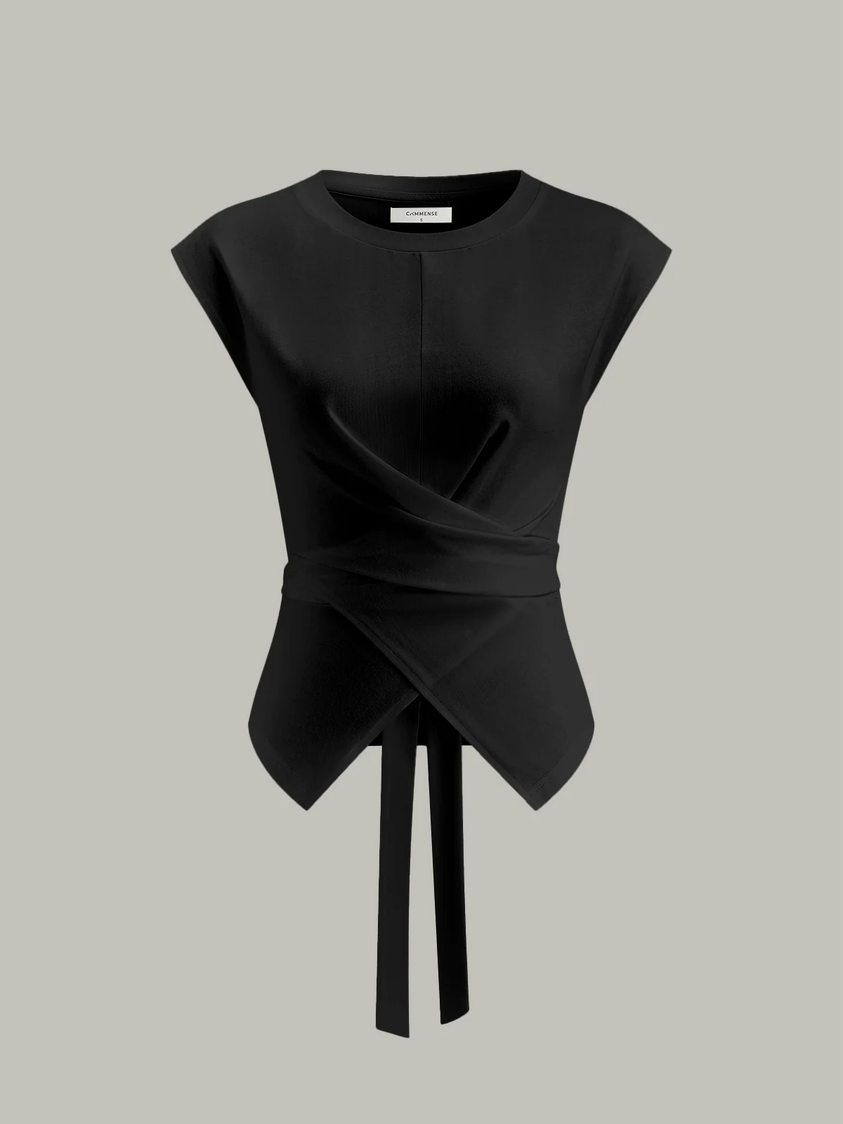 Wrap-Front Tie-Back Top - Wholesalesil