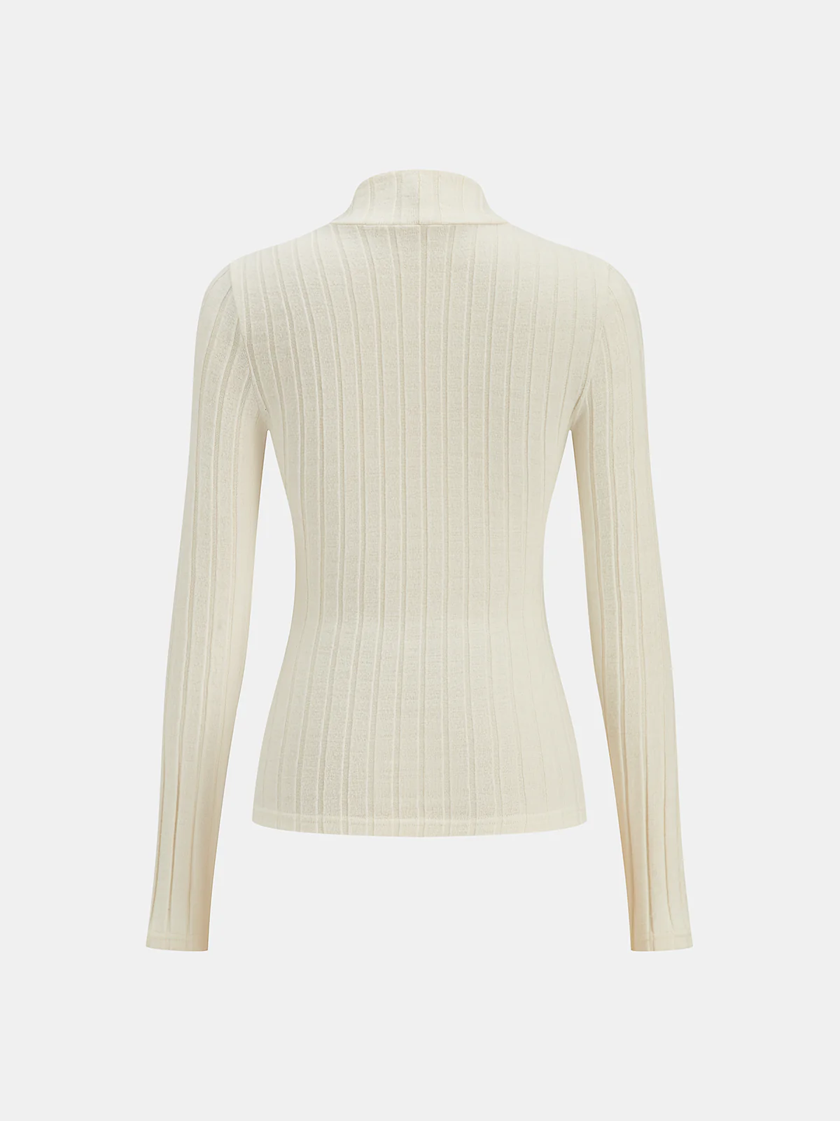 Mock Neck Ribbed Knit Top - Wholesalesil