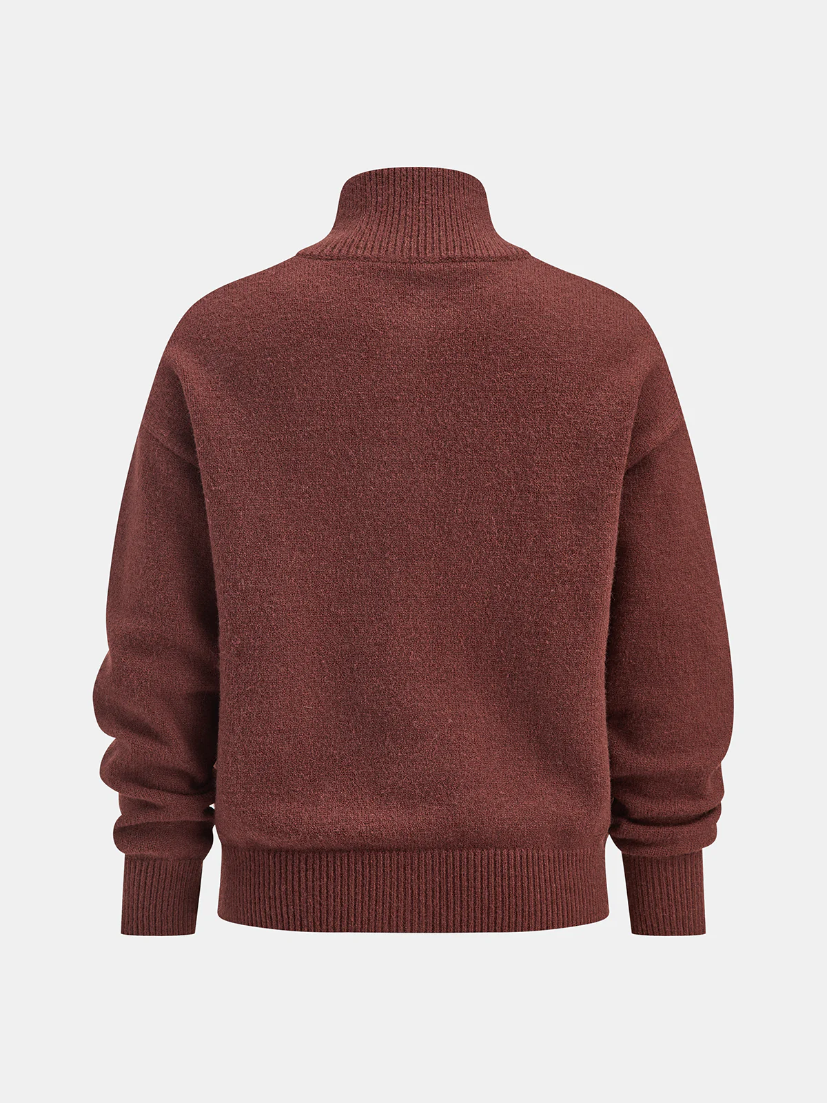 Metal Button Stand Collar Knit Cardigan - Wholesalesil