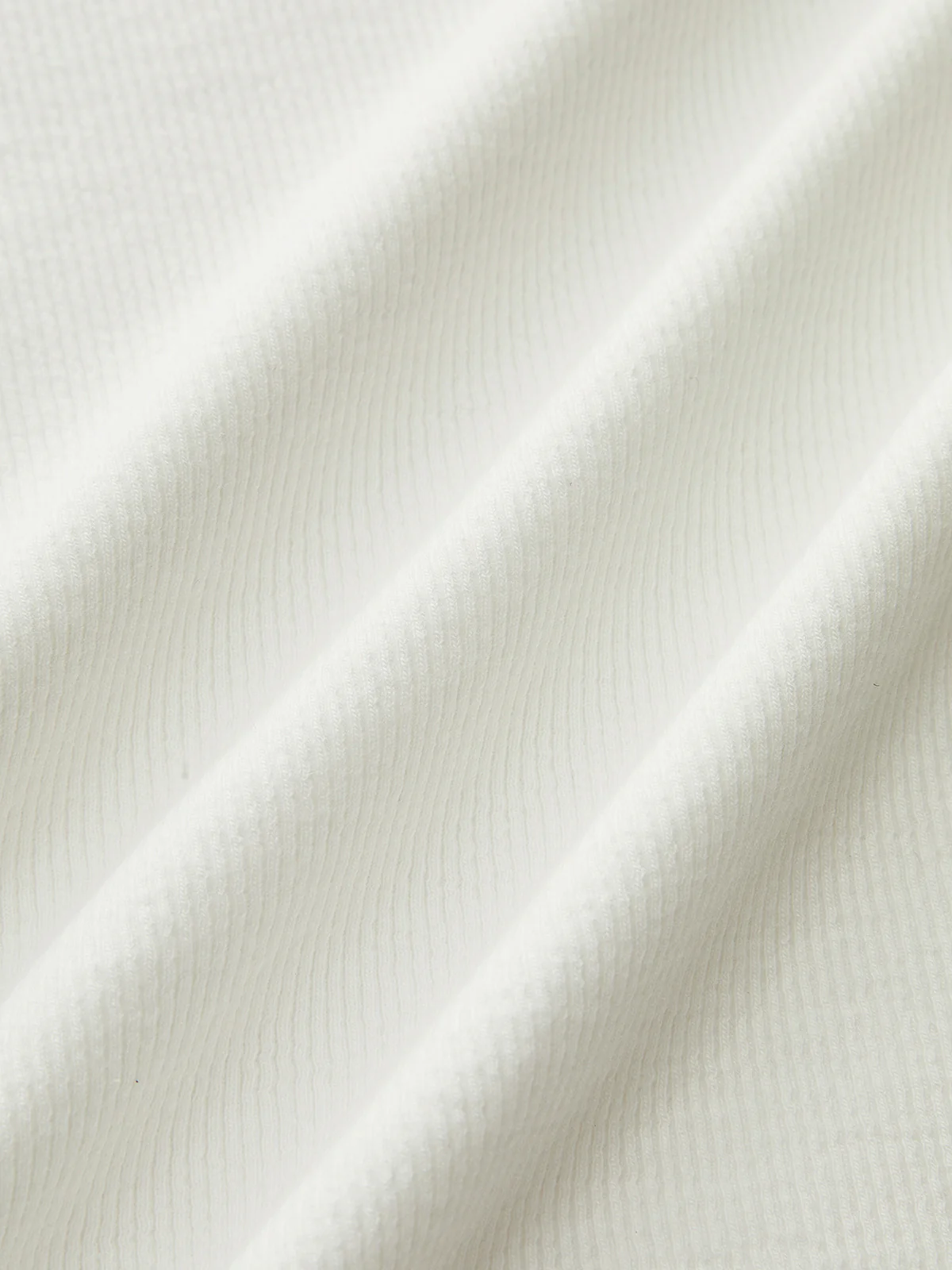 Cotton Blend Ribbed V-Neck Long Sleeve T-Shirt - Wholesalesil