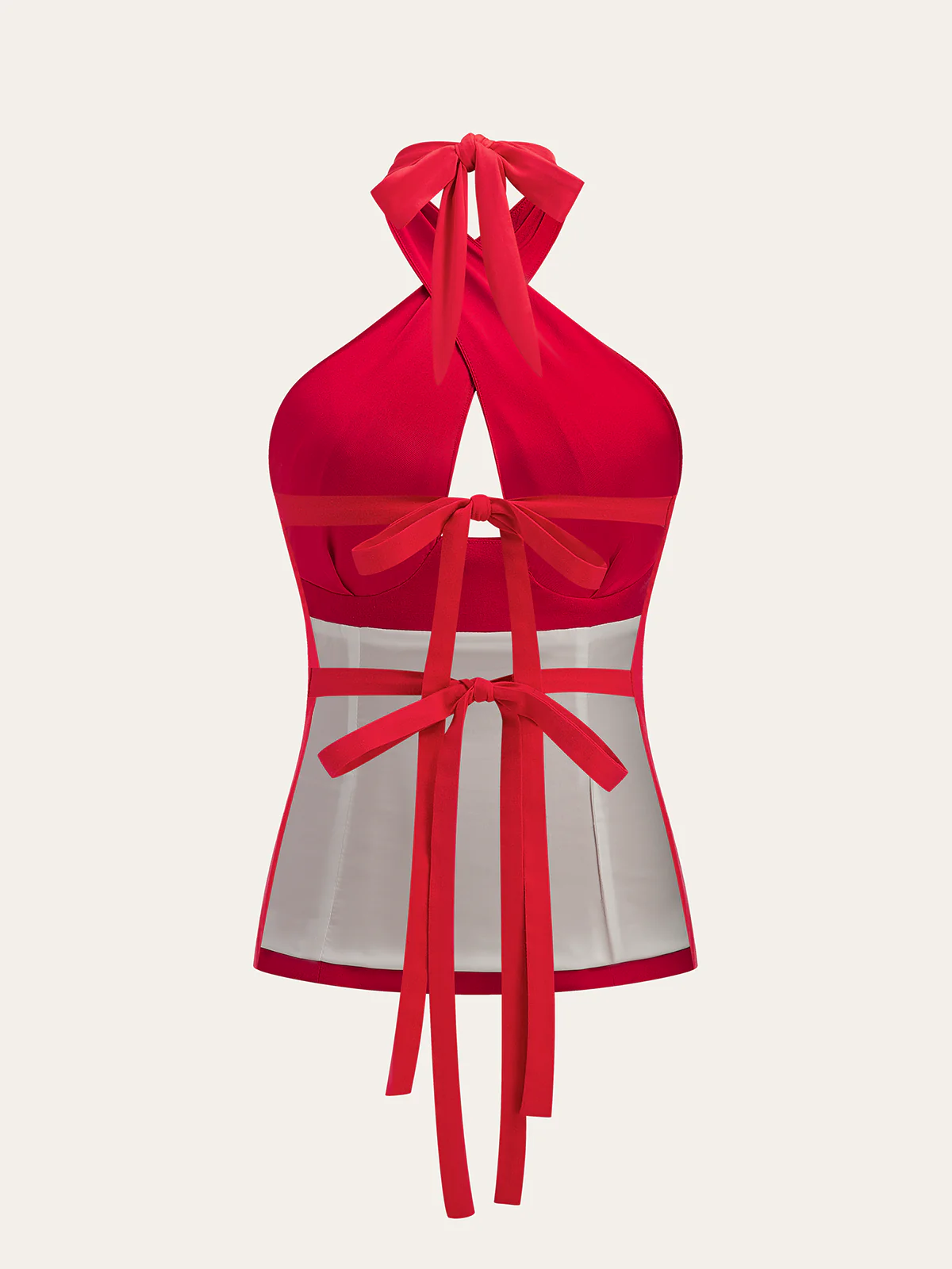 Cross Halter Backless Top - Wholesalesil