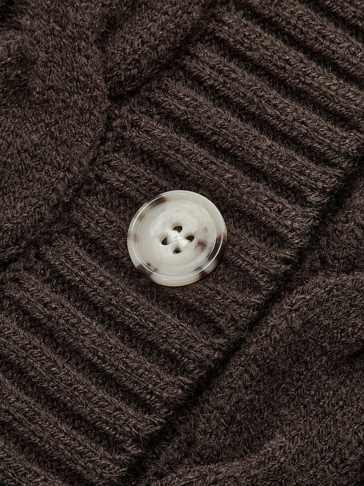 Cable Knit Round Neck Cardigan - Wholesalesil